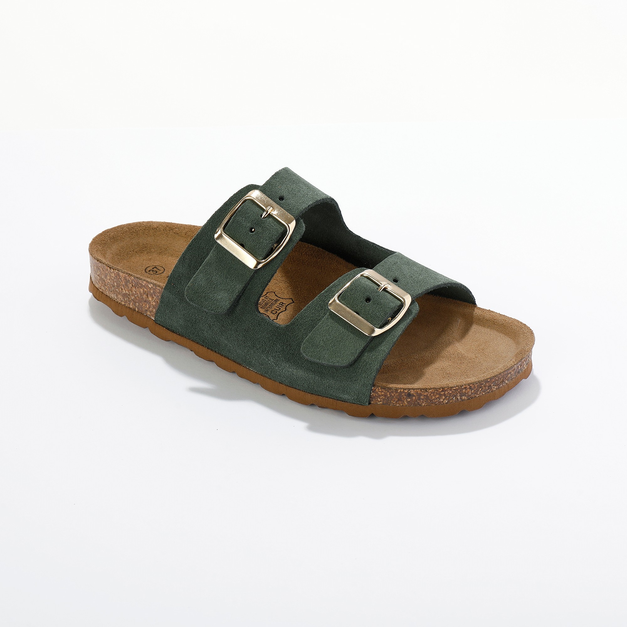 Mules En Cuir 2 Boucles Réglables - Blancheporte