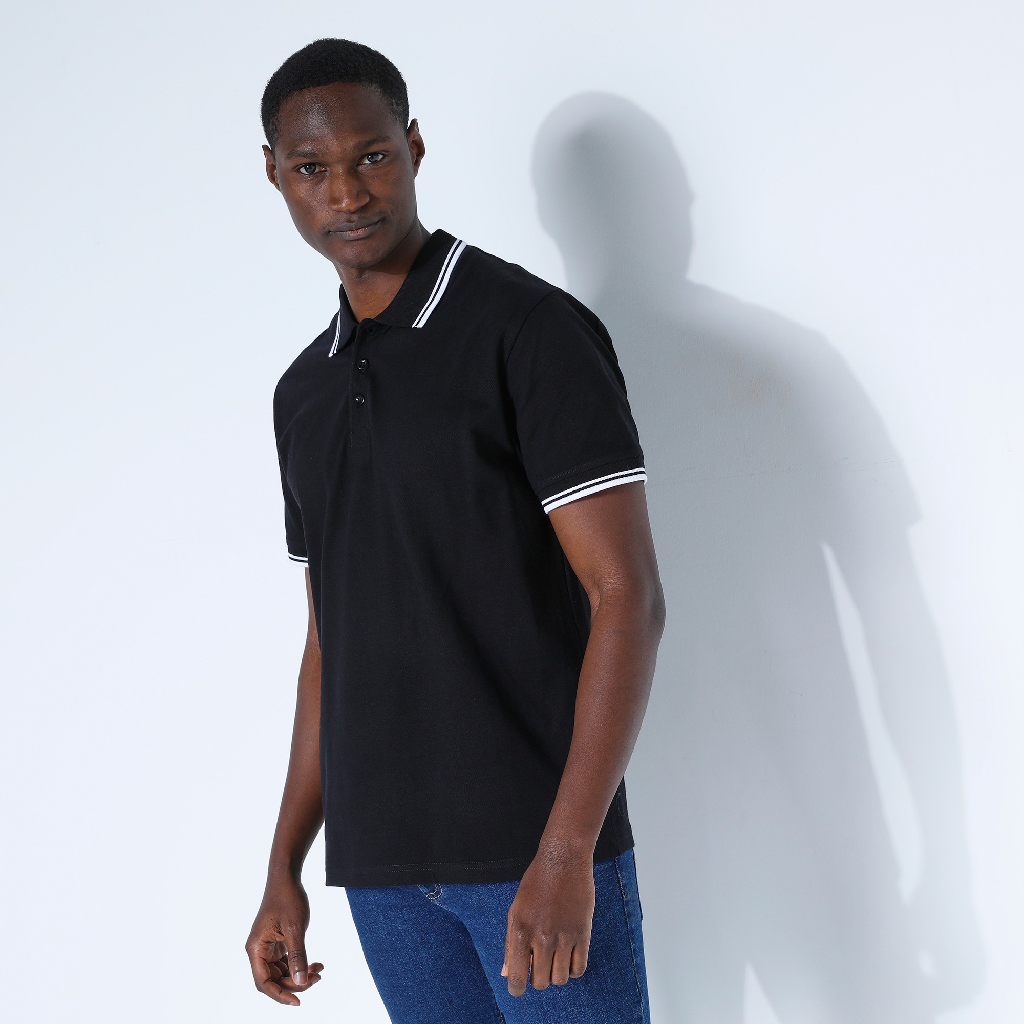 Polo Uni Maille Piquée Manches Courtes - Blancheporte