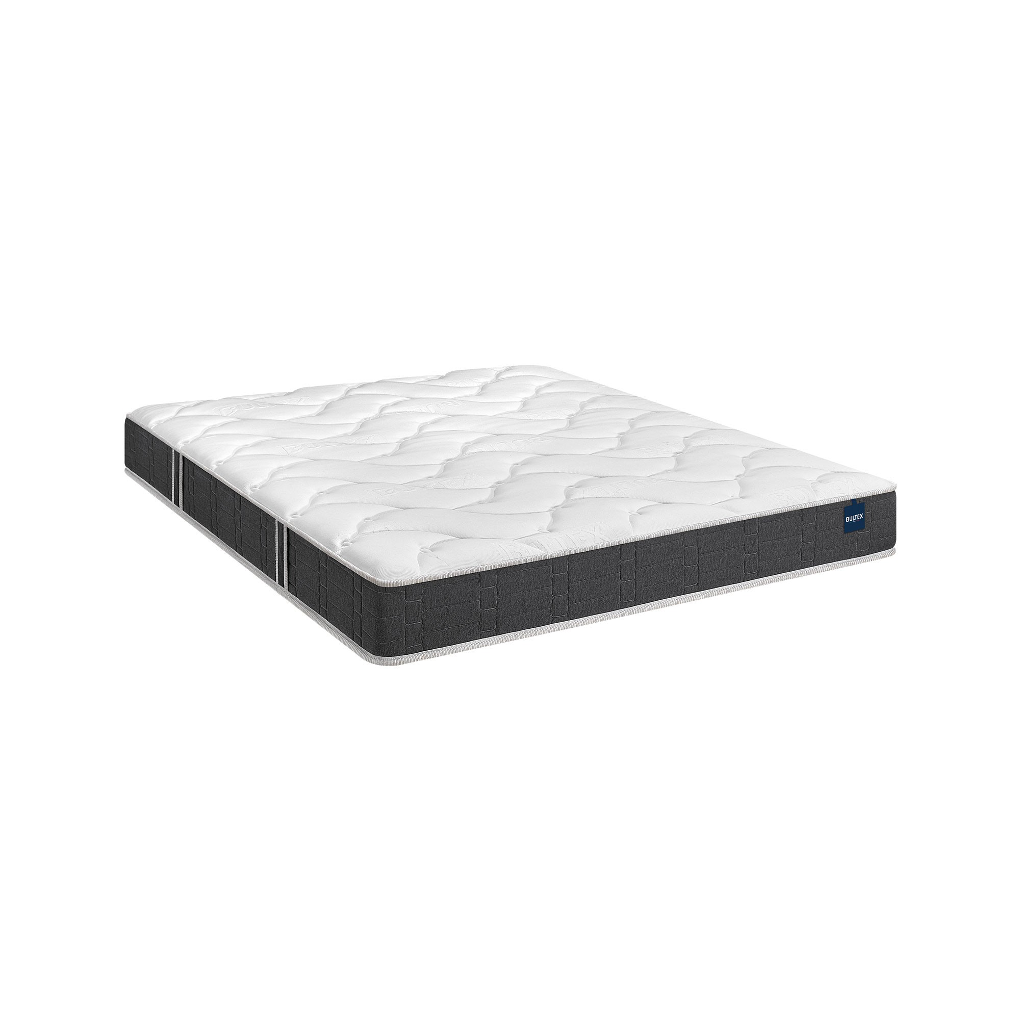 Matelas mousse Nano Bultex® 22 cm luxe très ferme - Matelas 2 Personnes : 180x200cm - Blanc - Bultex