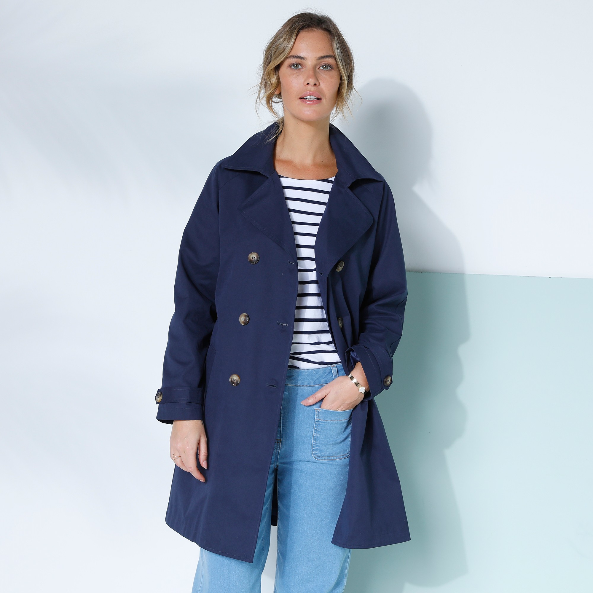 Trench femme grande taille blancheporte top