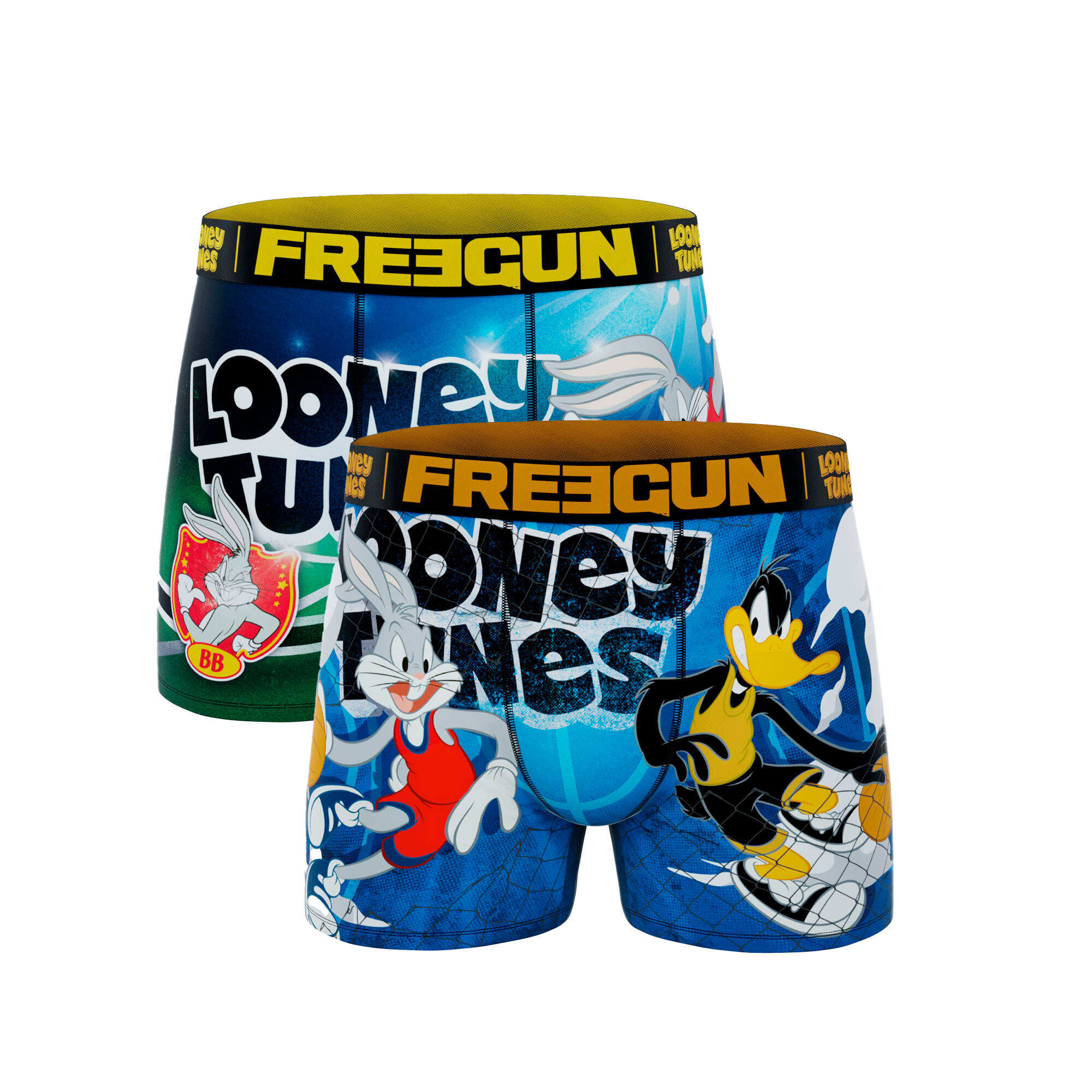 Boxer jersey stretch Looney Tunes Sport Freegun® - lot de 2 - Blancheporte