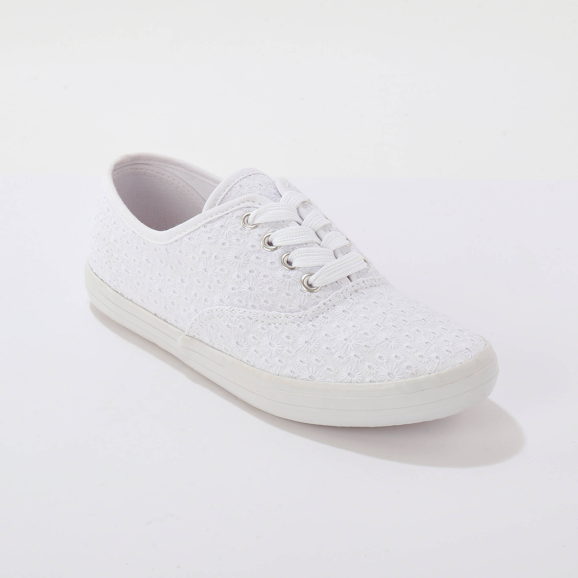 Tennis En Toile Brodée - Blancheporte