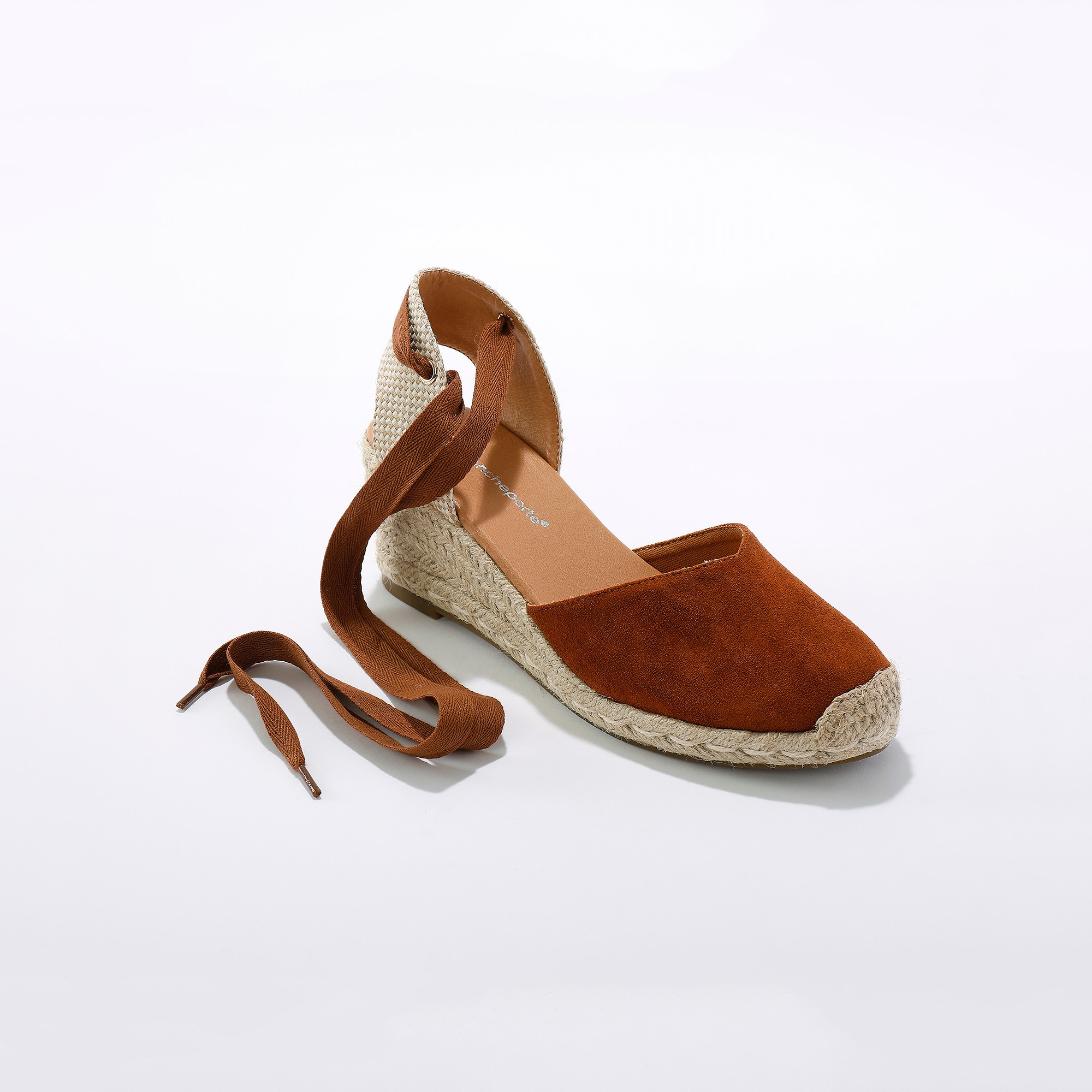 Sandales Compensées Corde Avec Liens À Nouer - Blancheporte