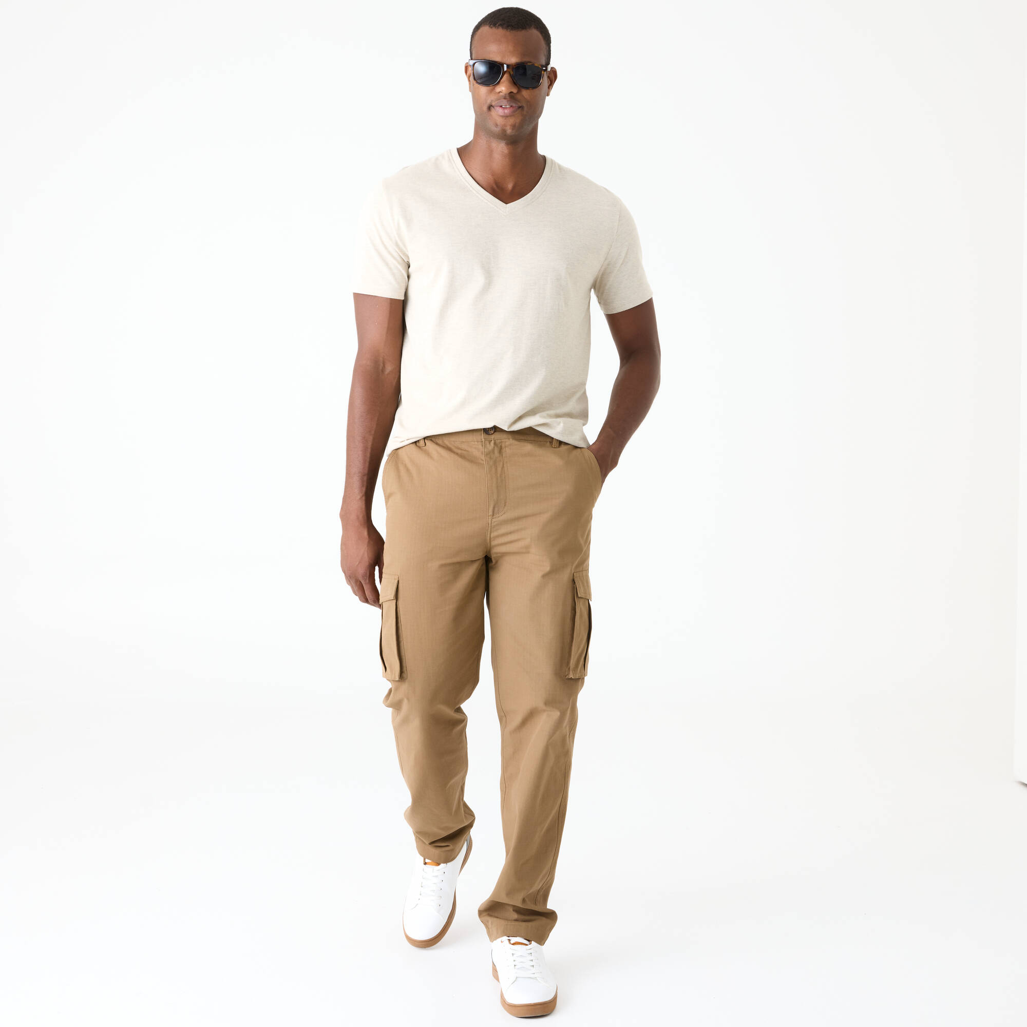 Pantalon cargo en toile ripstop ceinture lastique cts - Blancheporte 20 €
