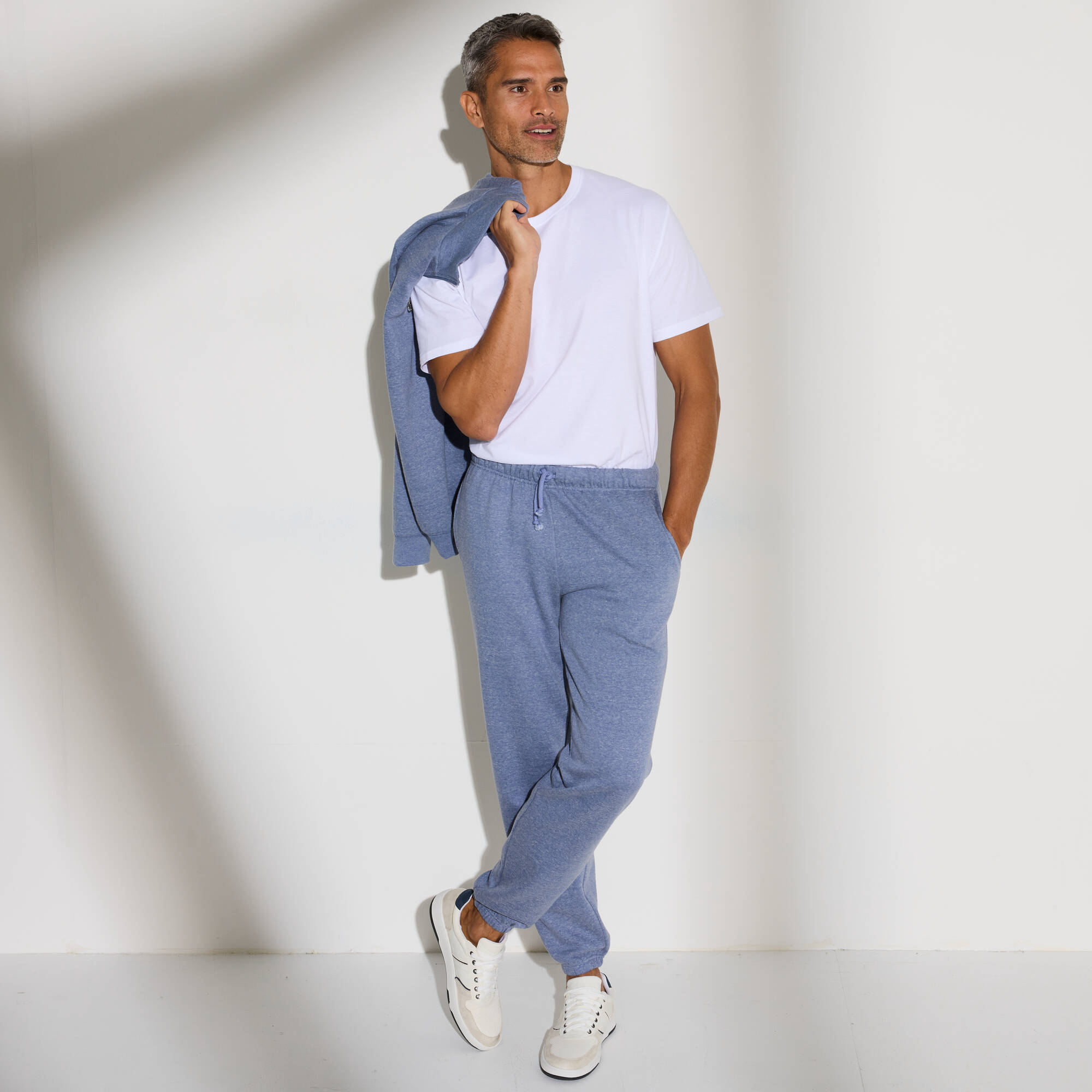 Pantalon jogging molleton bas lastiqu - Blancheporte 25$