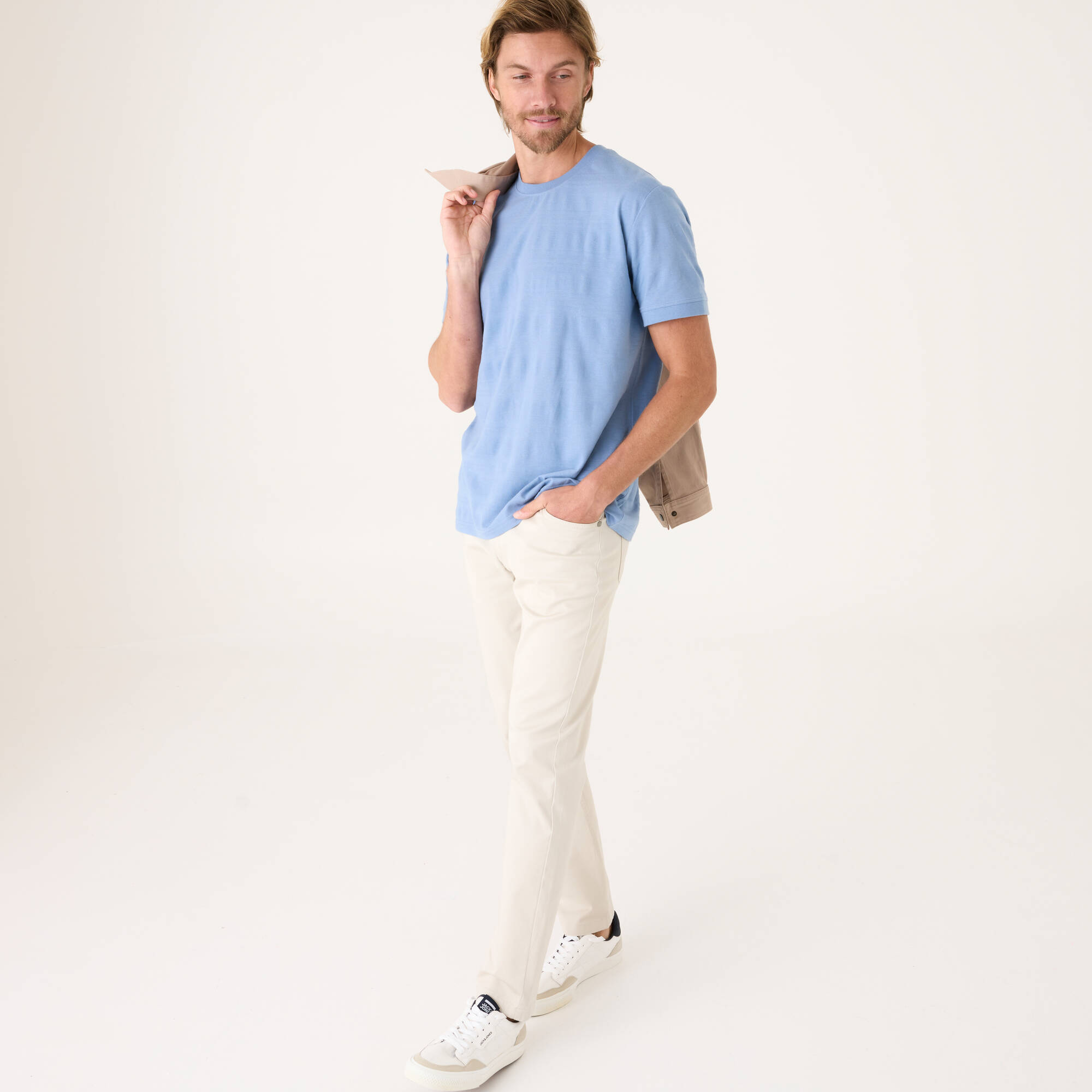 T-shirt maille pique texture manches courtes - Blancheporte 8 €