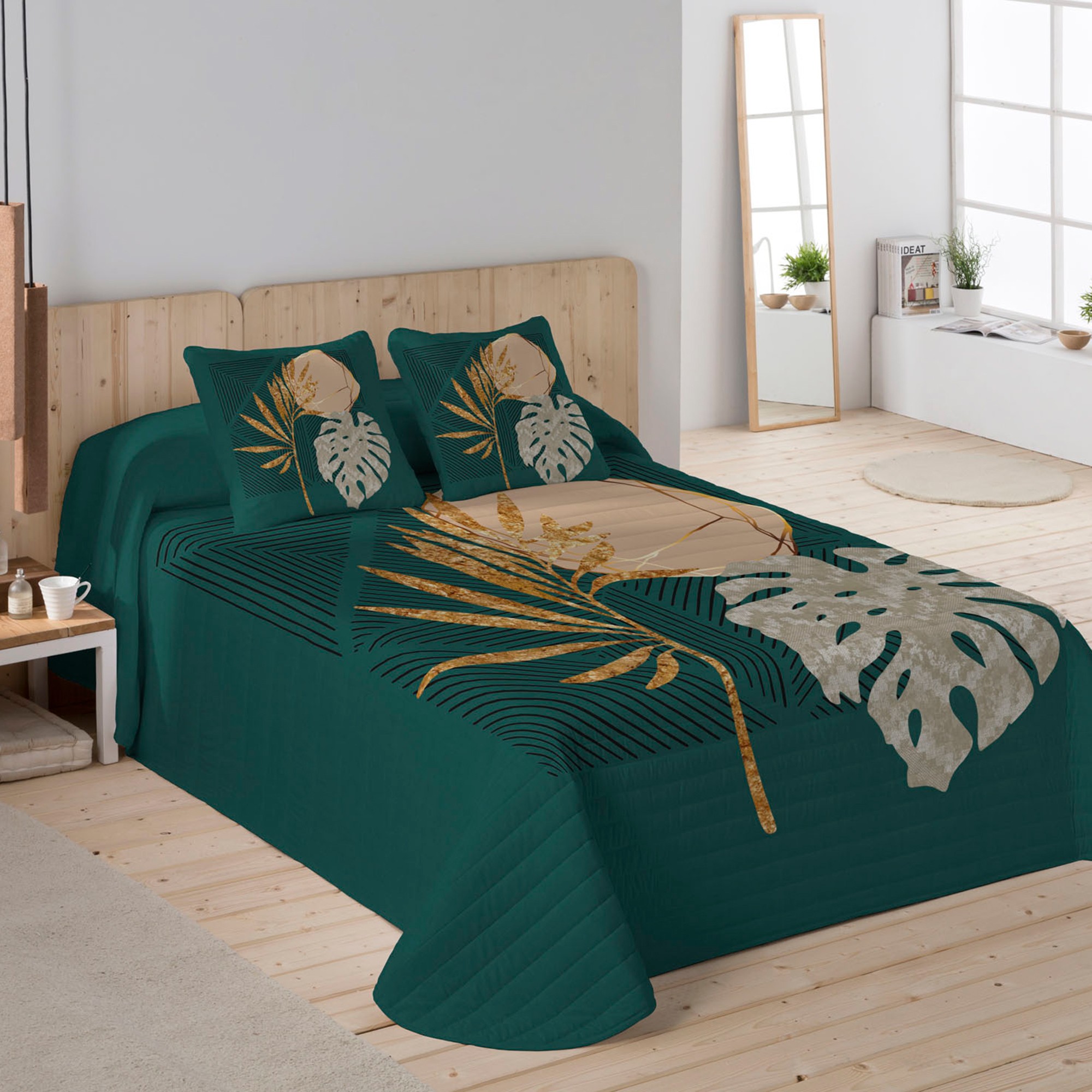 Couvre-lit Matelassé Imprimé Palmiers - Blancheporte