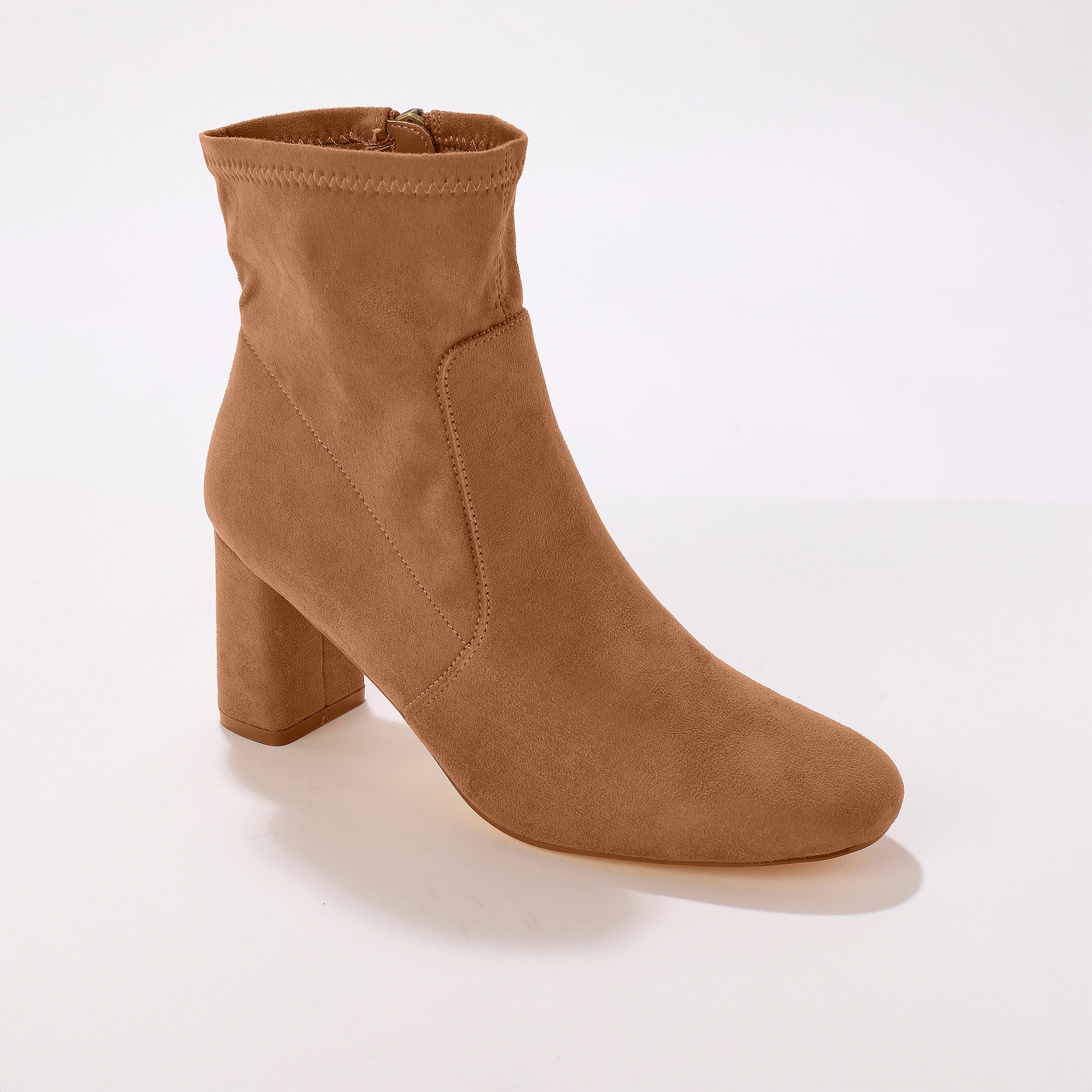 Boots Effet Chaussettes - Caramel - Blancheporte