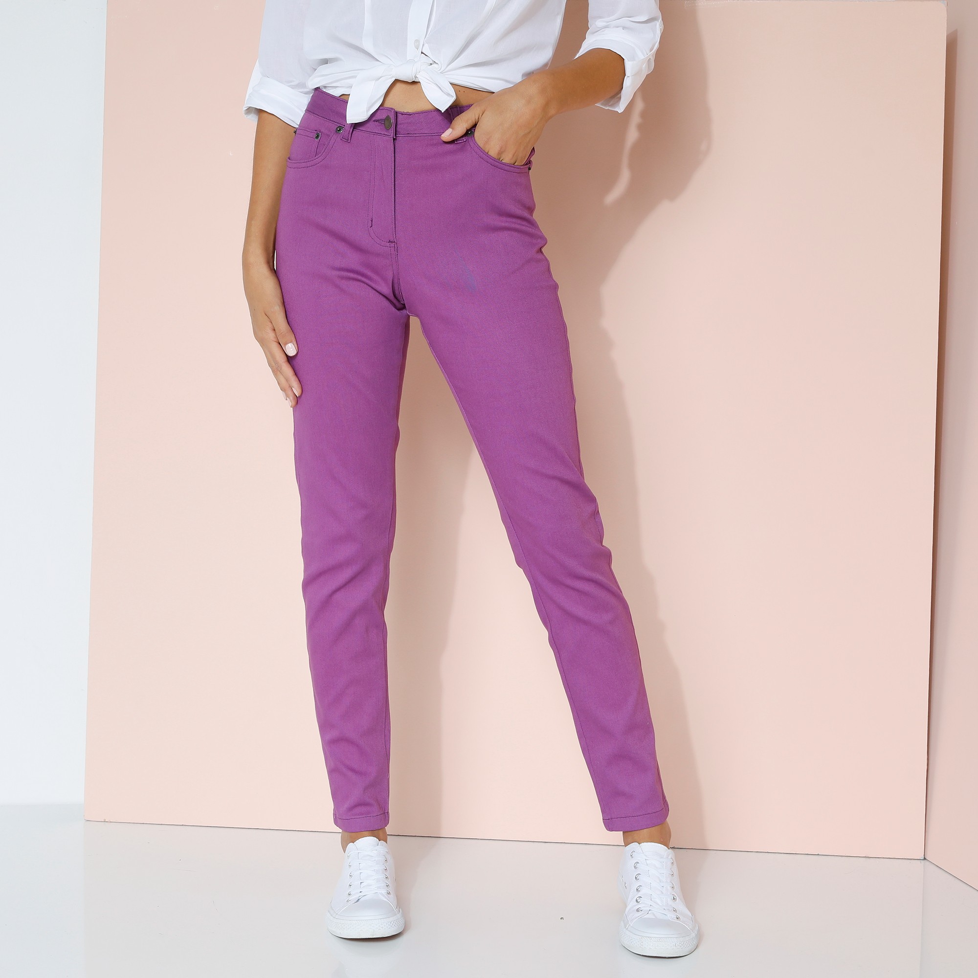 Pantalon Fuselé Couleur - Blancheporte