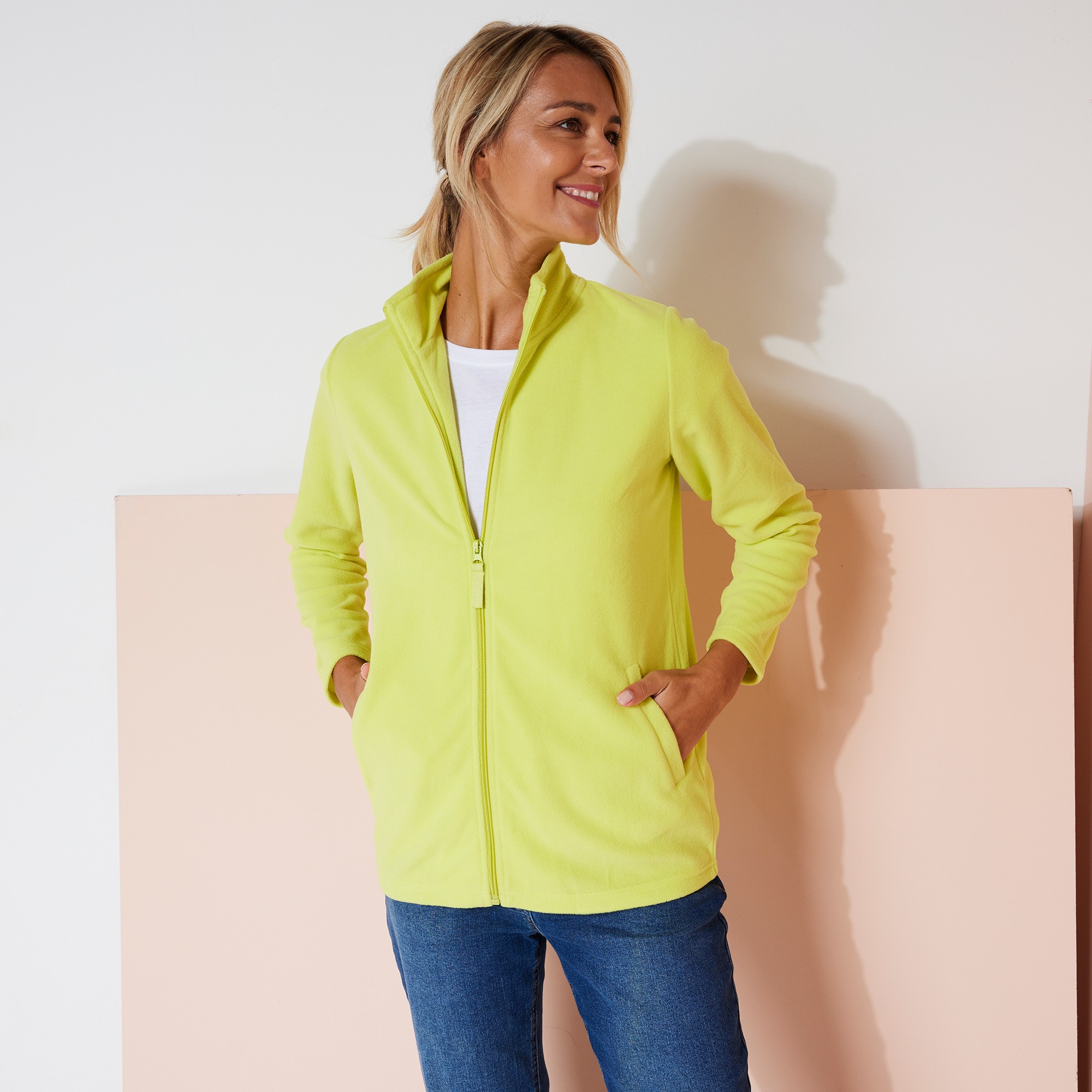 Veste Polaire Zippée Manches Longues - Blancheporte