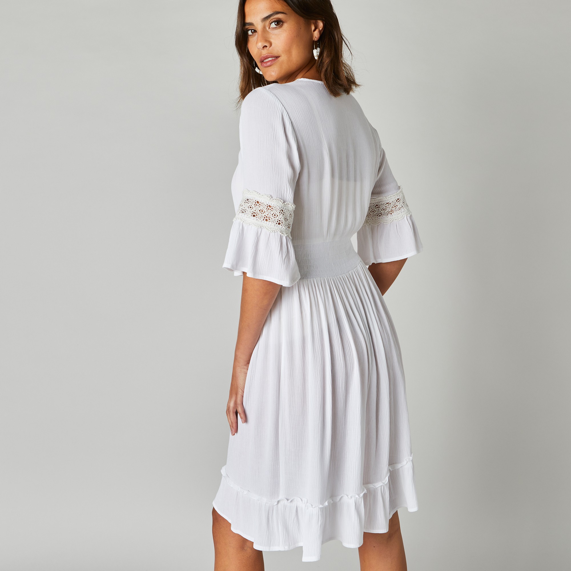 Blanche porte discount robe macramé