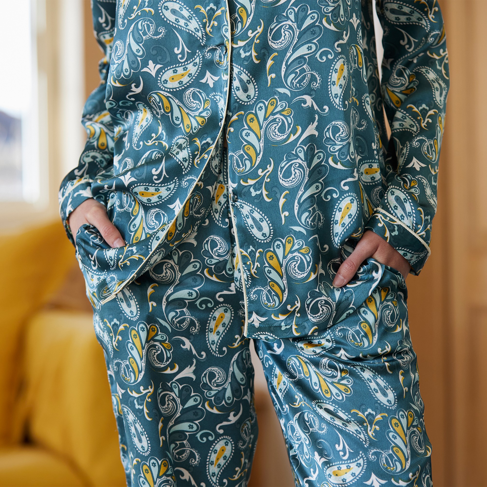 Pyjama satin imprim