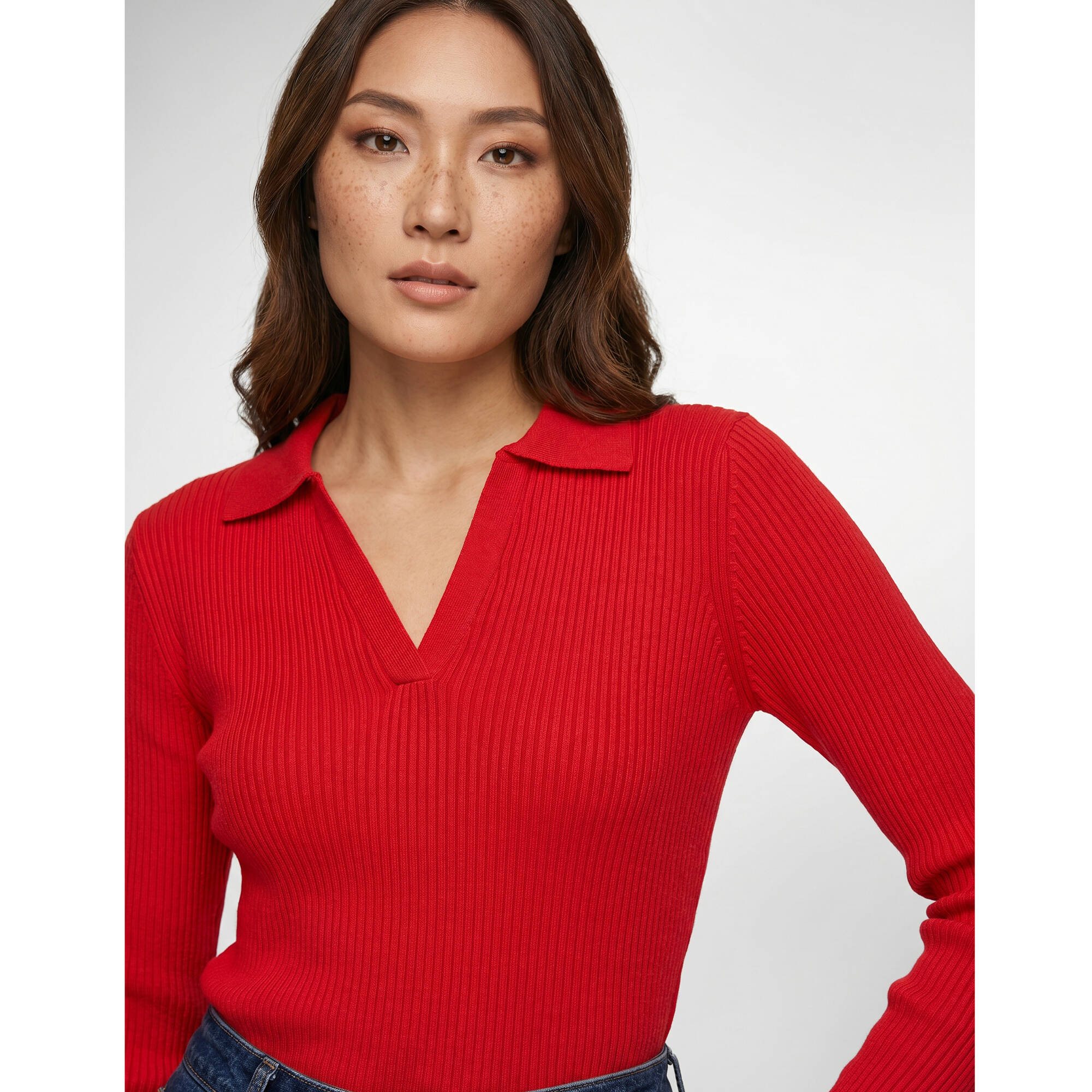 Pull col polo maille ctele - Blancheporte 20$