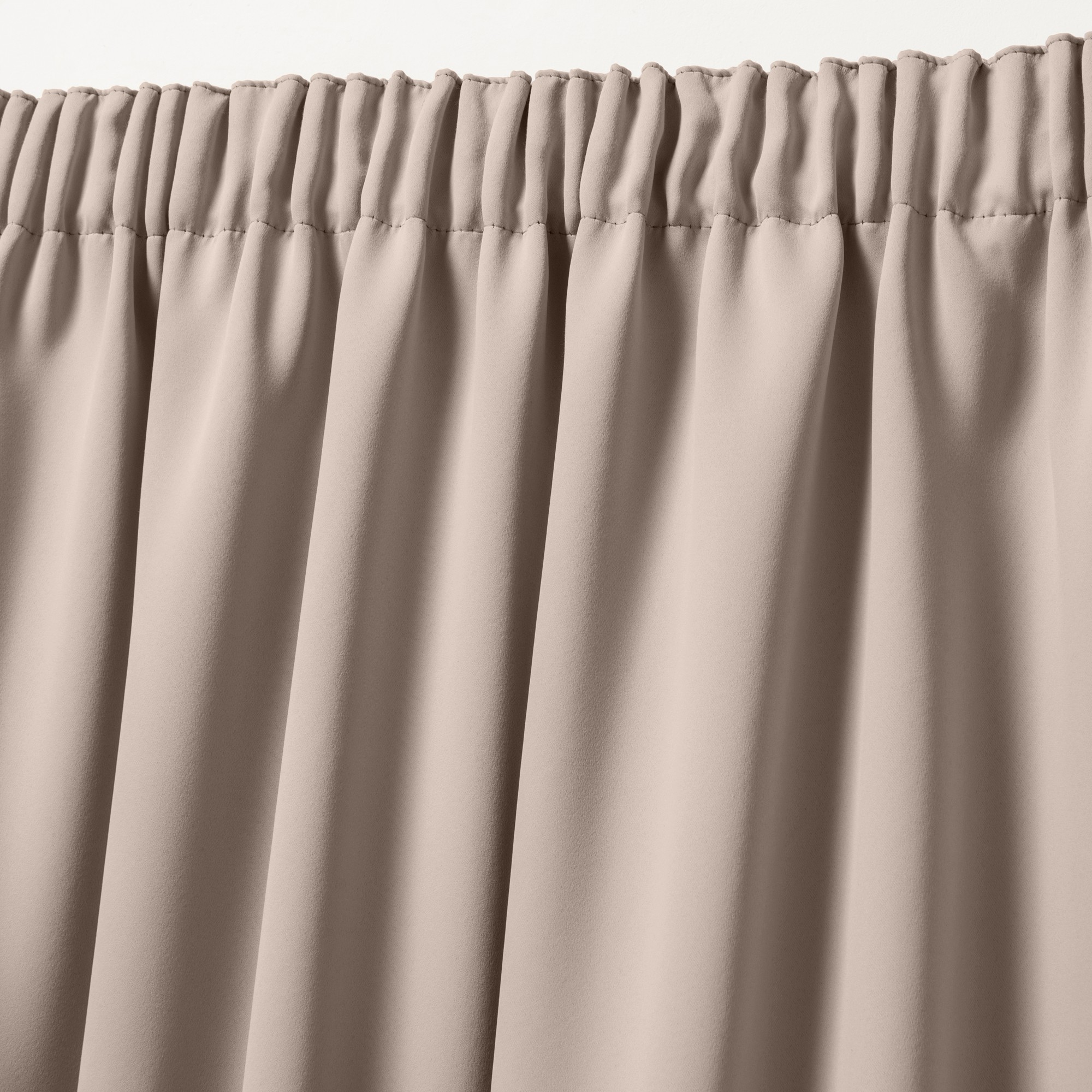 Rideau occultant uni satiné finition galon fronceur - Rideau Occultant : Largeur 135 X Hauteur 260 C