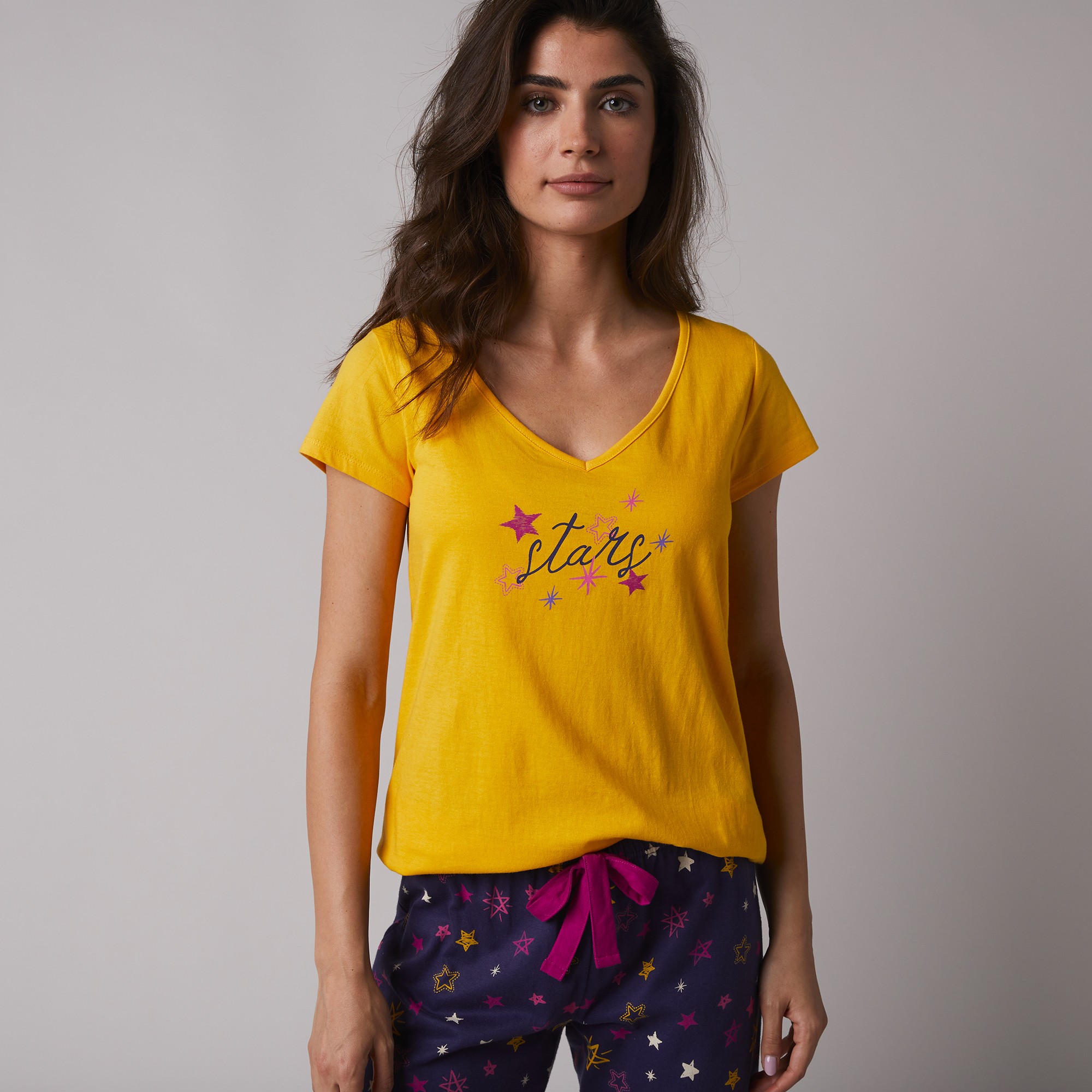 T-shirt De Pyjama Manches Courtes Imprimé Estrella - Blancheporte