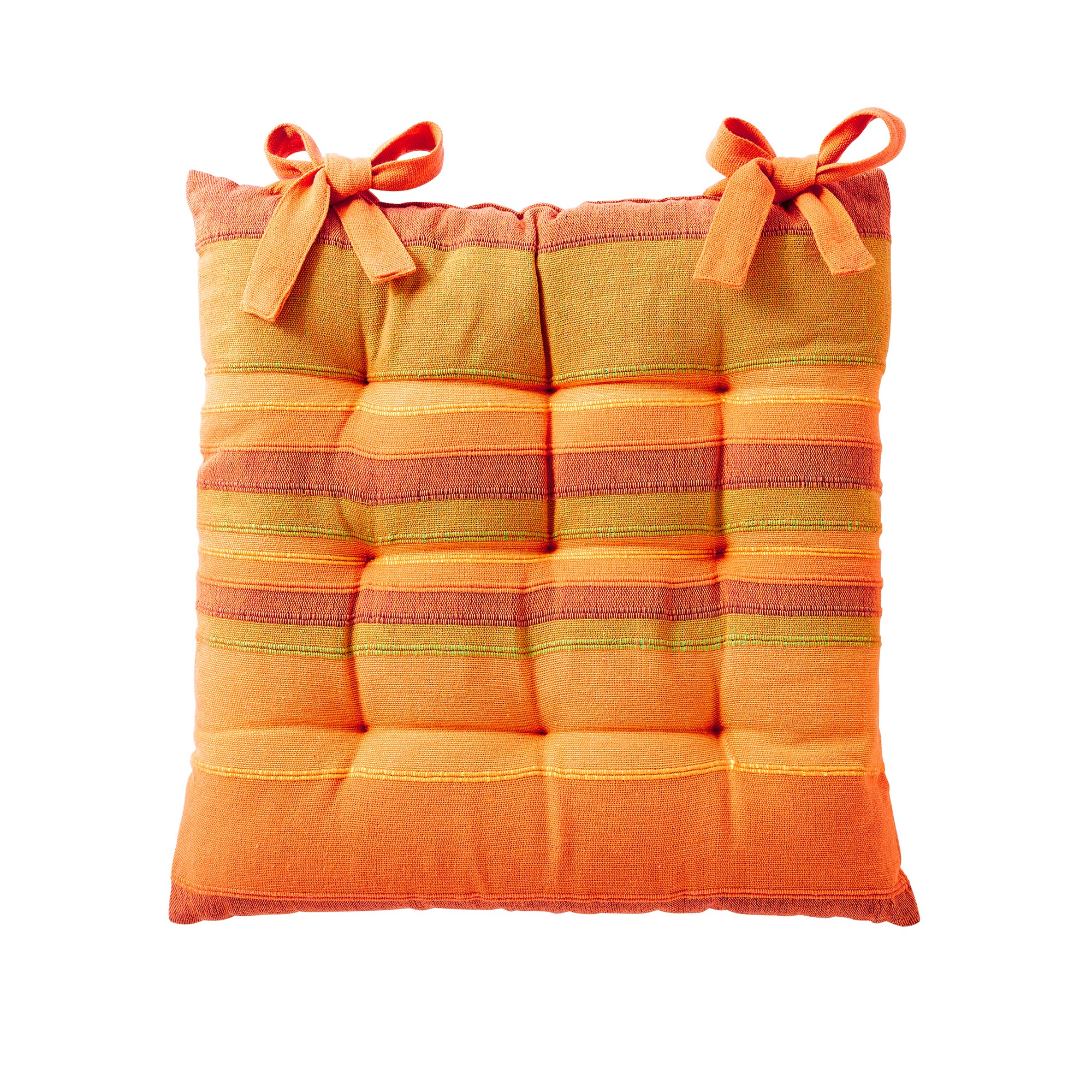 Galette De Chaise Carrée Rayée - Blancheporte