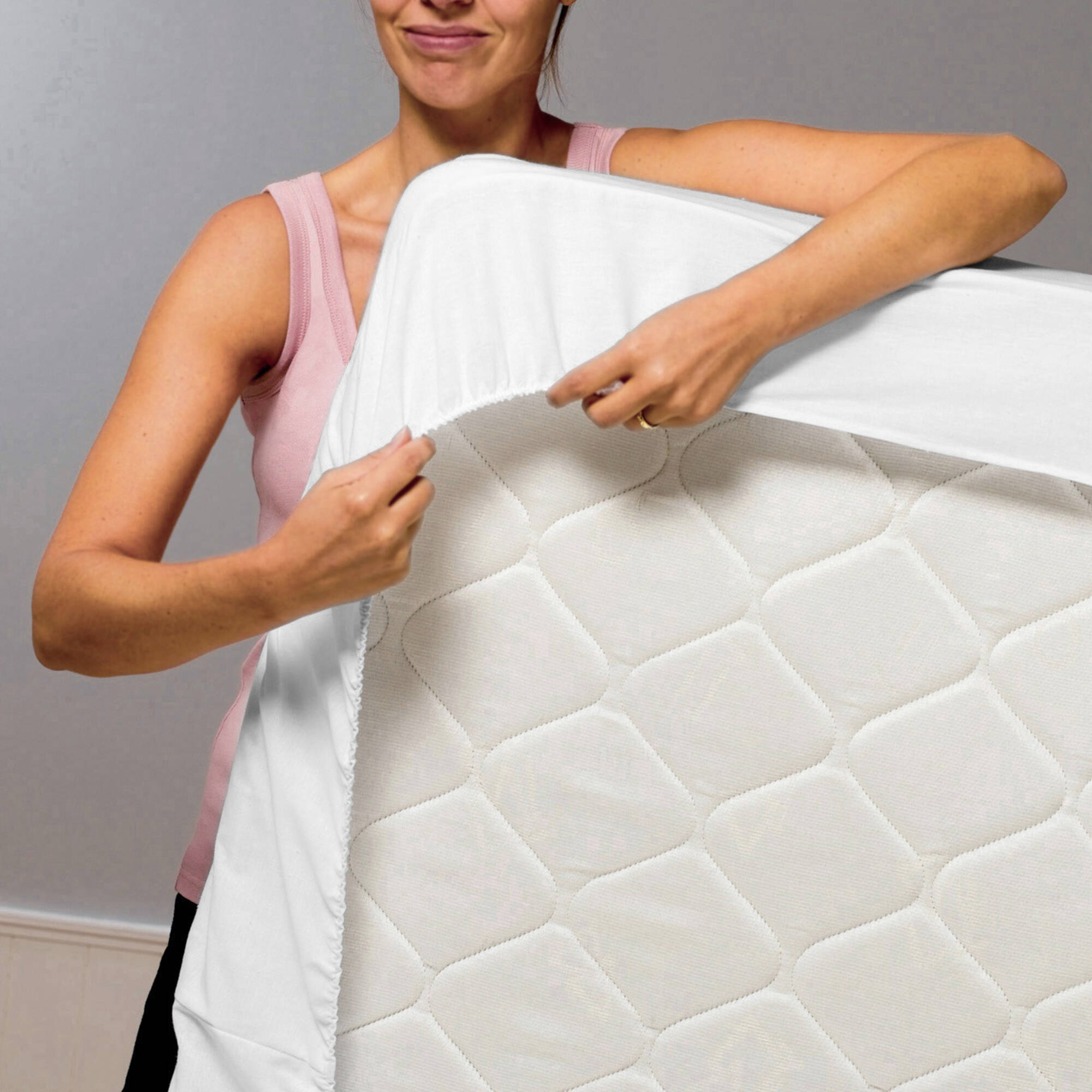 Protège matelas molleton bi-extensible absorbant antiacariens - Blancheporte