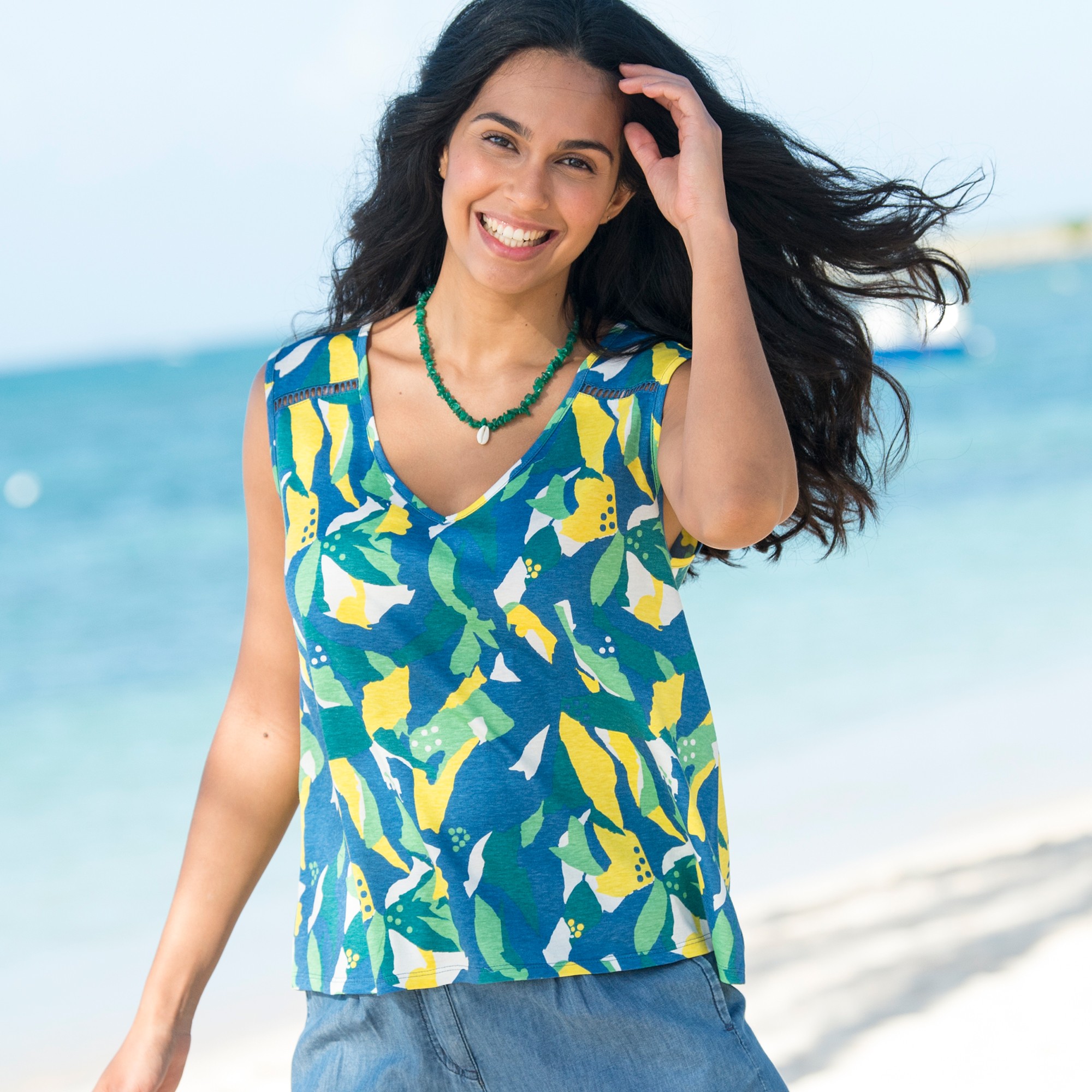 Débardeur Imprimé, Jour Échelle - Blancheporte