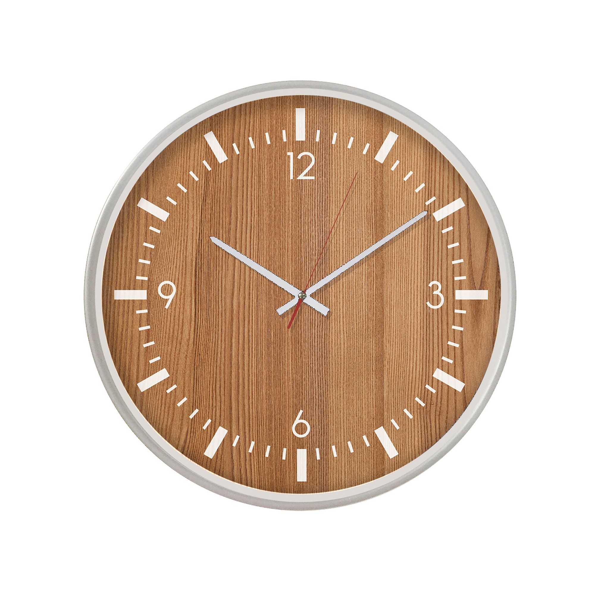Horloge Ronde Effet Bois - Blancheporte
