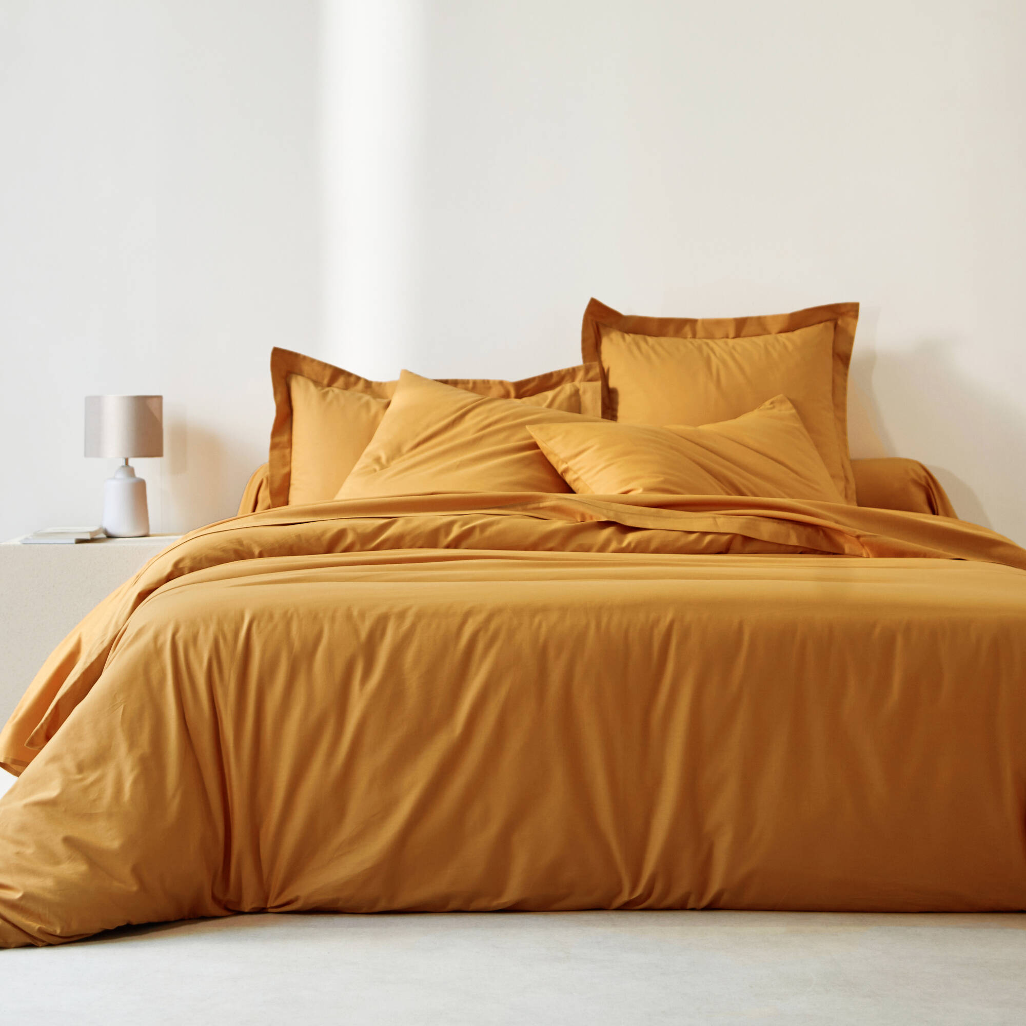 Linge de lit uni polyester-coton Colombine - Blancheporte