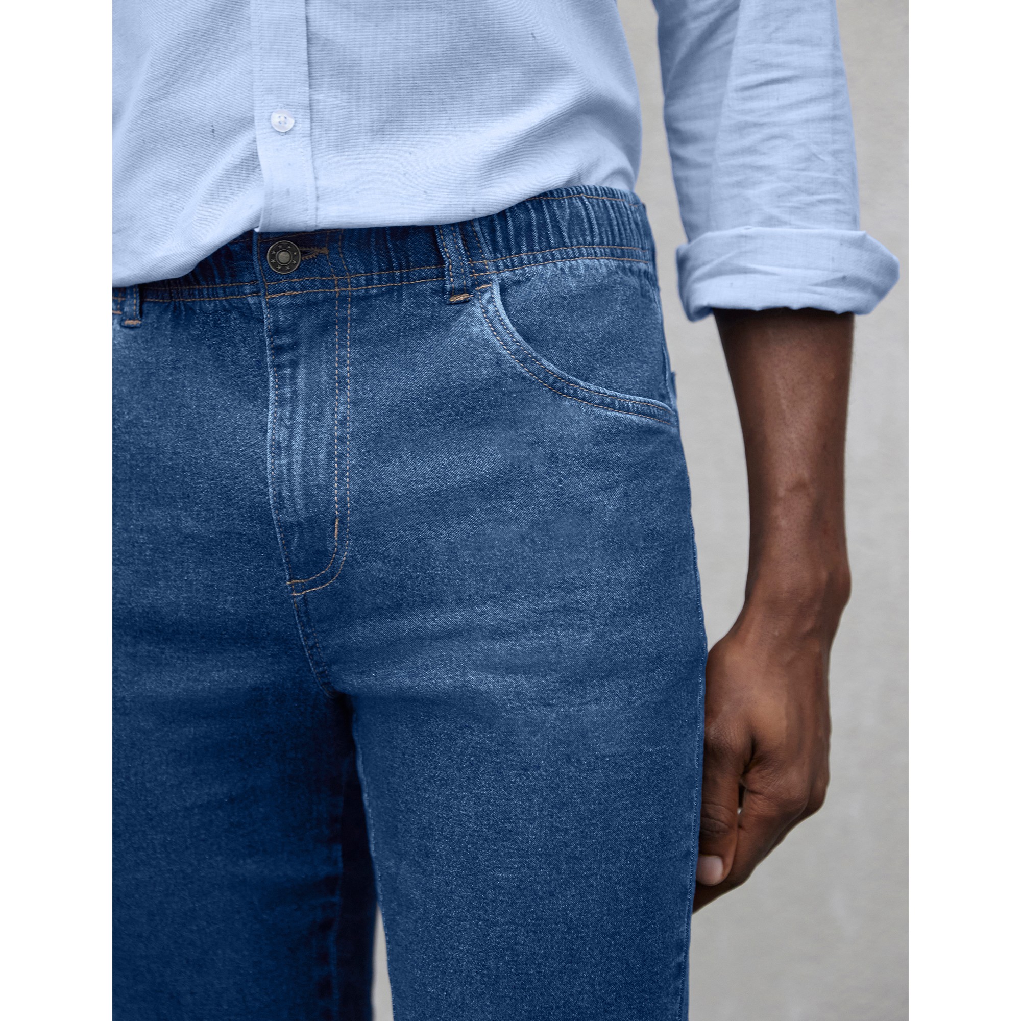 Blancheporte jean top femme taille elastique