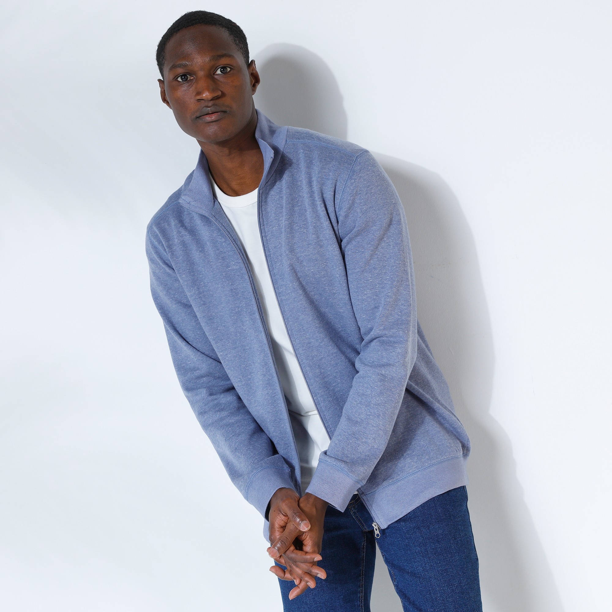 Sweat Entièrement Zippé Uni - Blancheporte