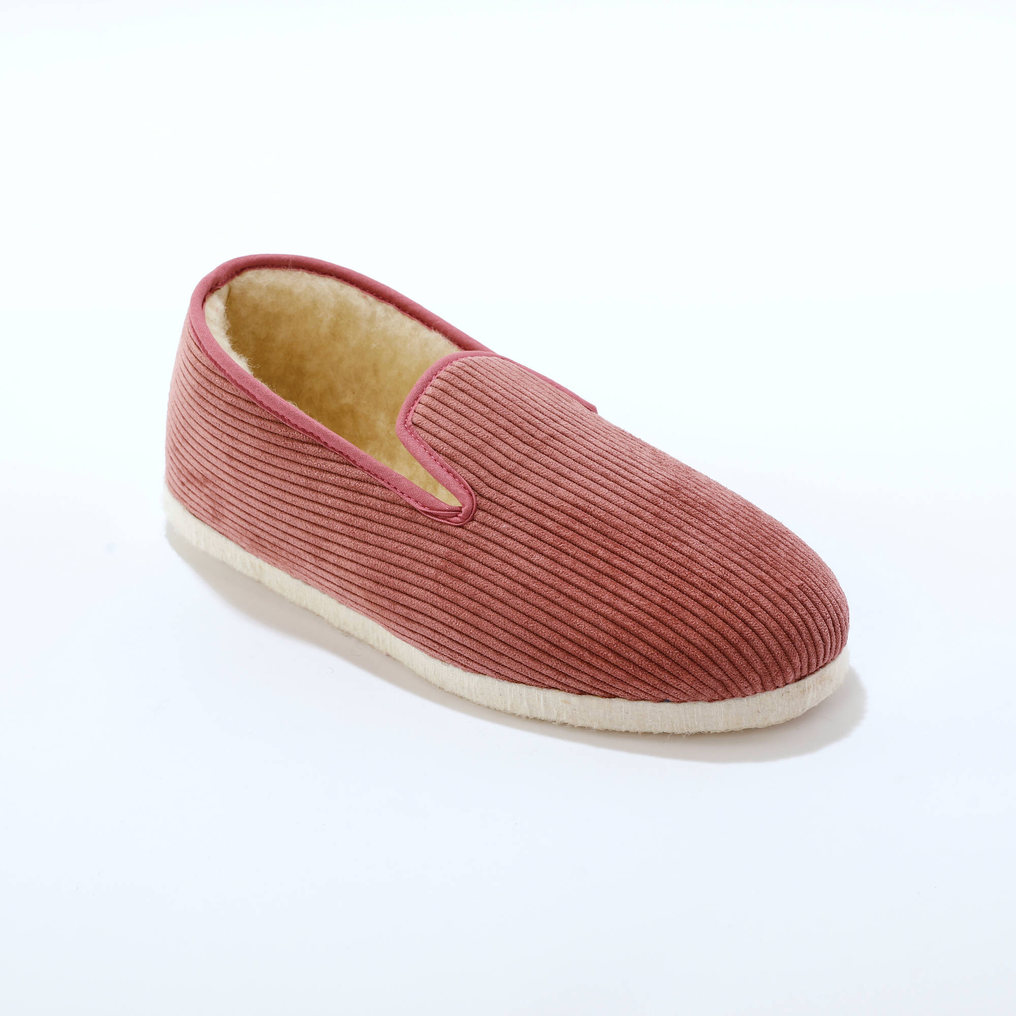 Charentaises velours fourrées laine - Blancheporte