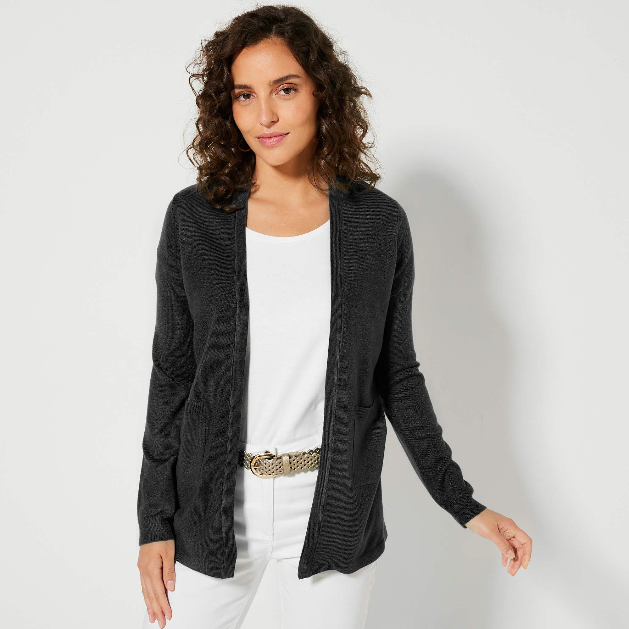 Gilet Long Porter Ouvert - Blancheporte