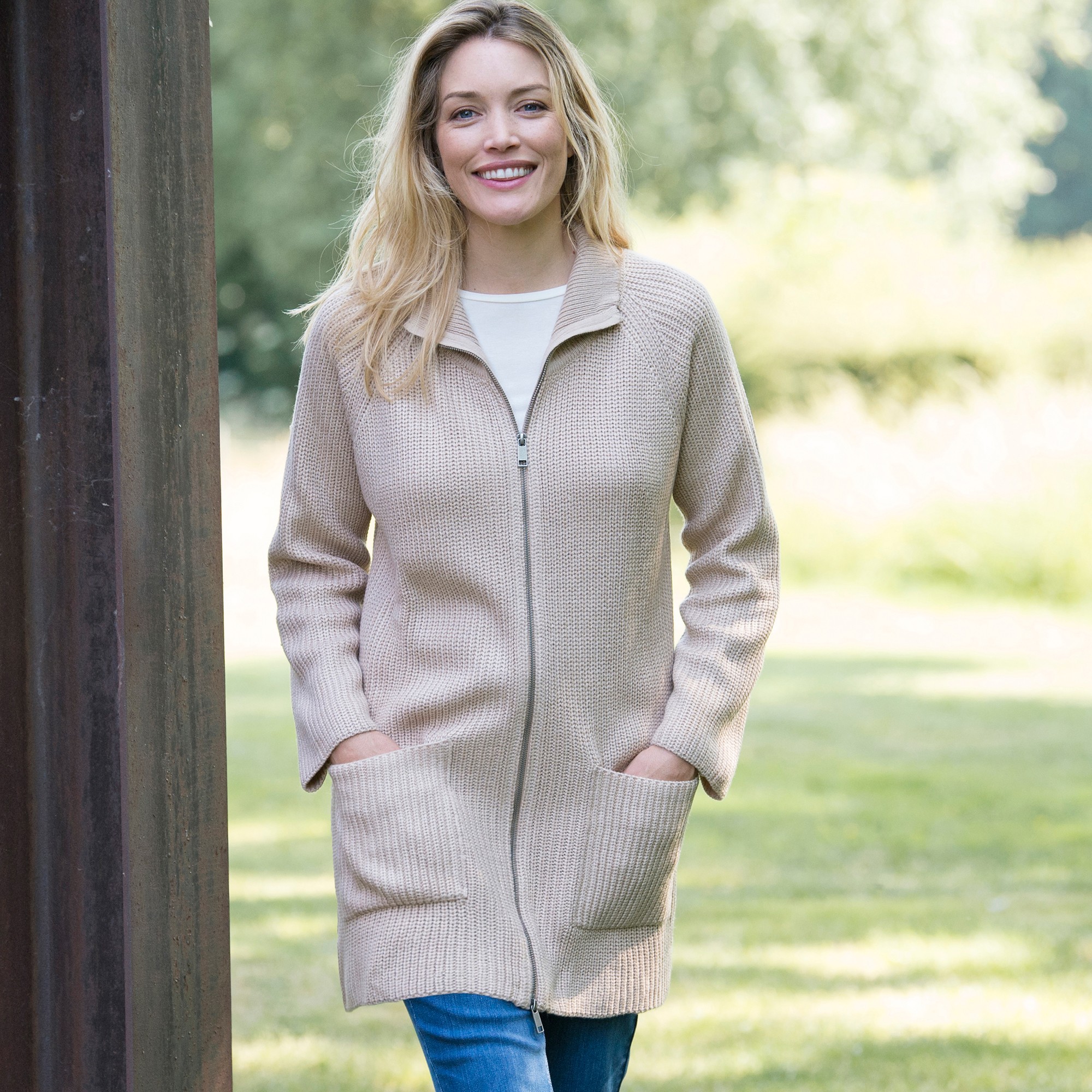 Gilet zippé femme blancheporte clearance