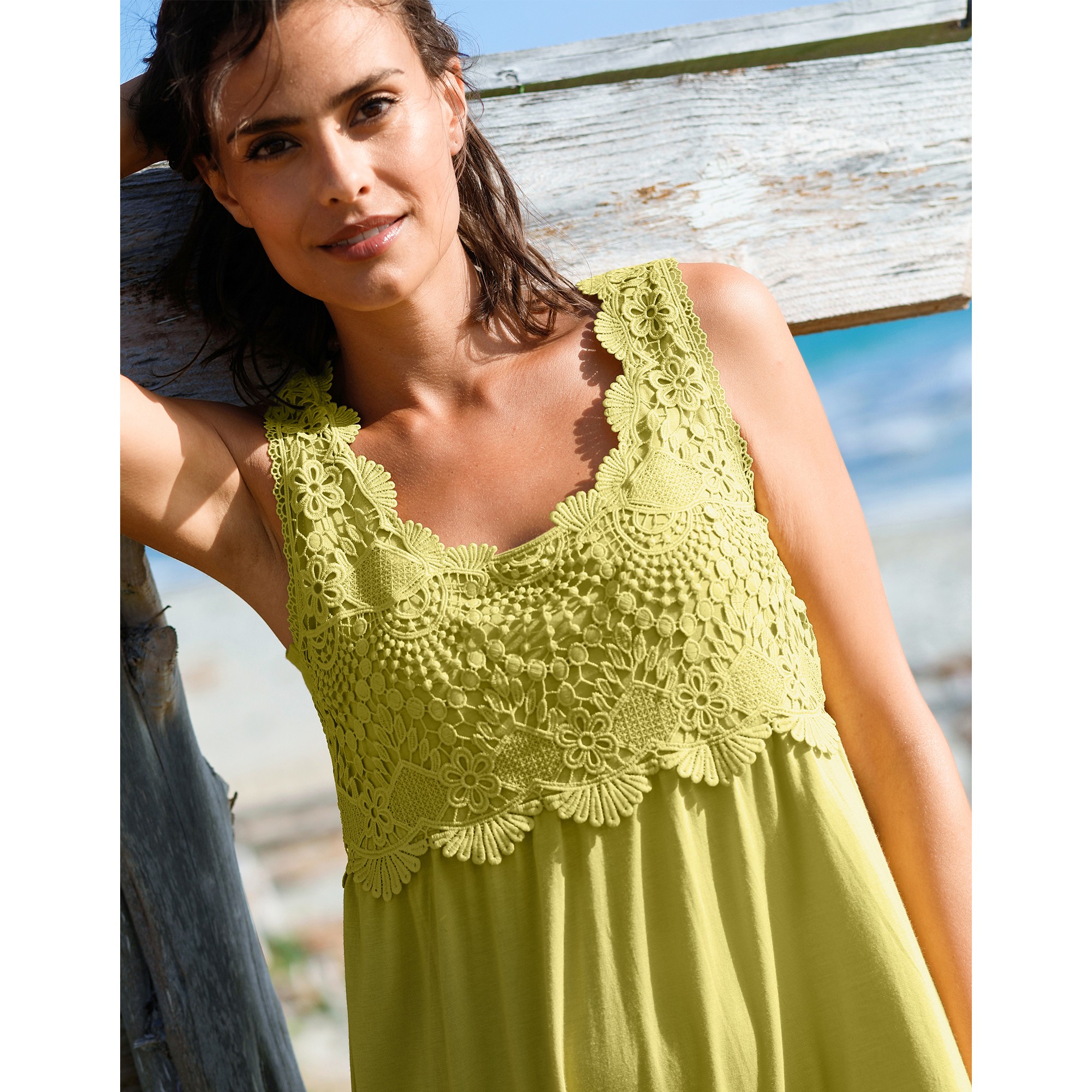 Tunique Plastron Macramé - Blancheporte