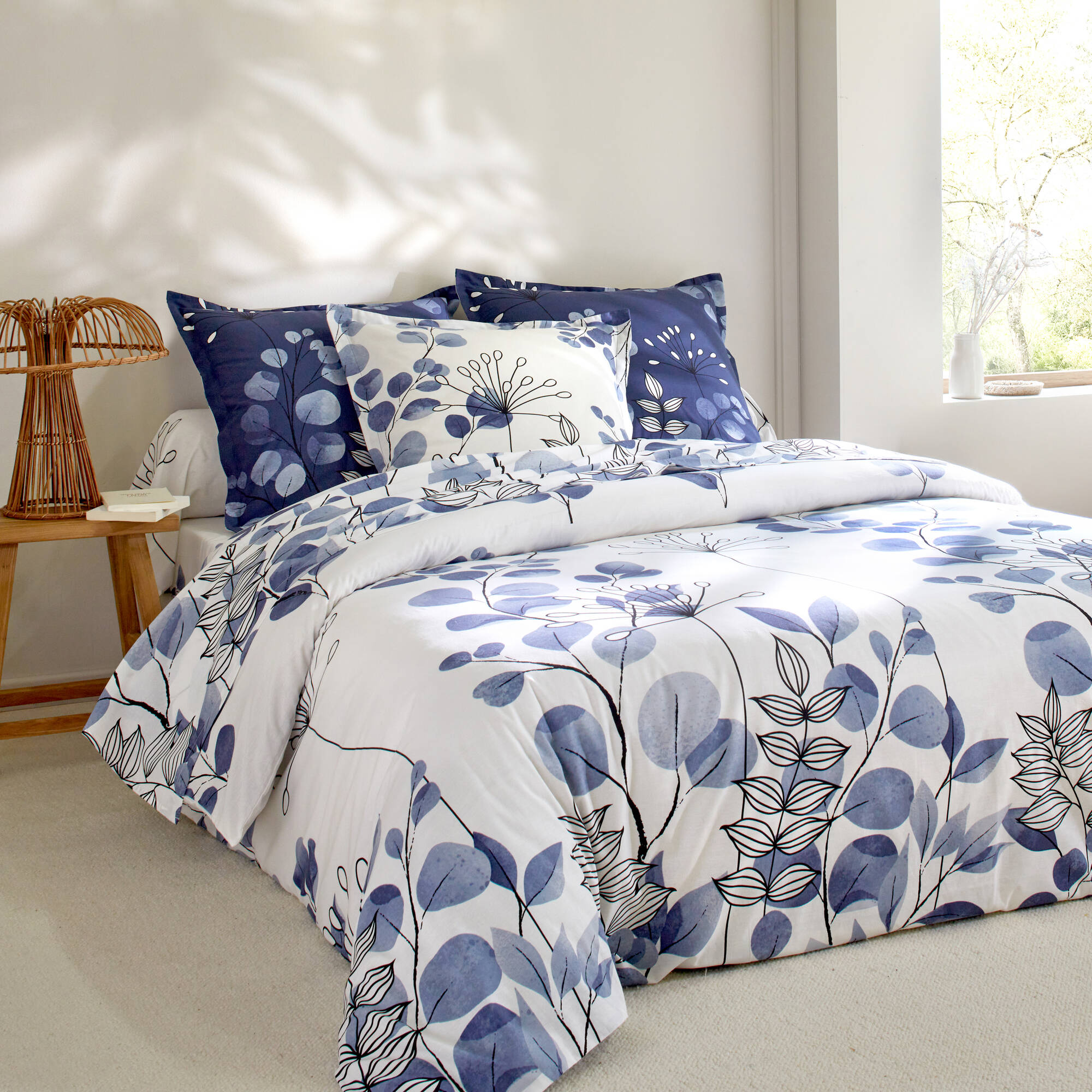 Linge de lit Danae en coton imprimé - Blancheporte