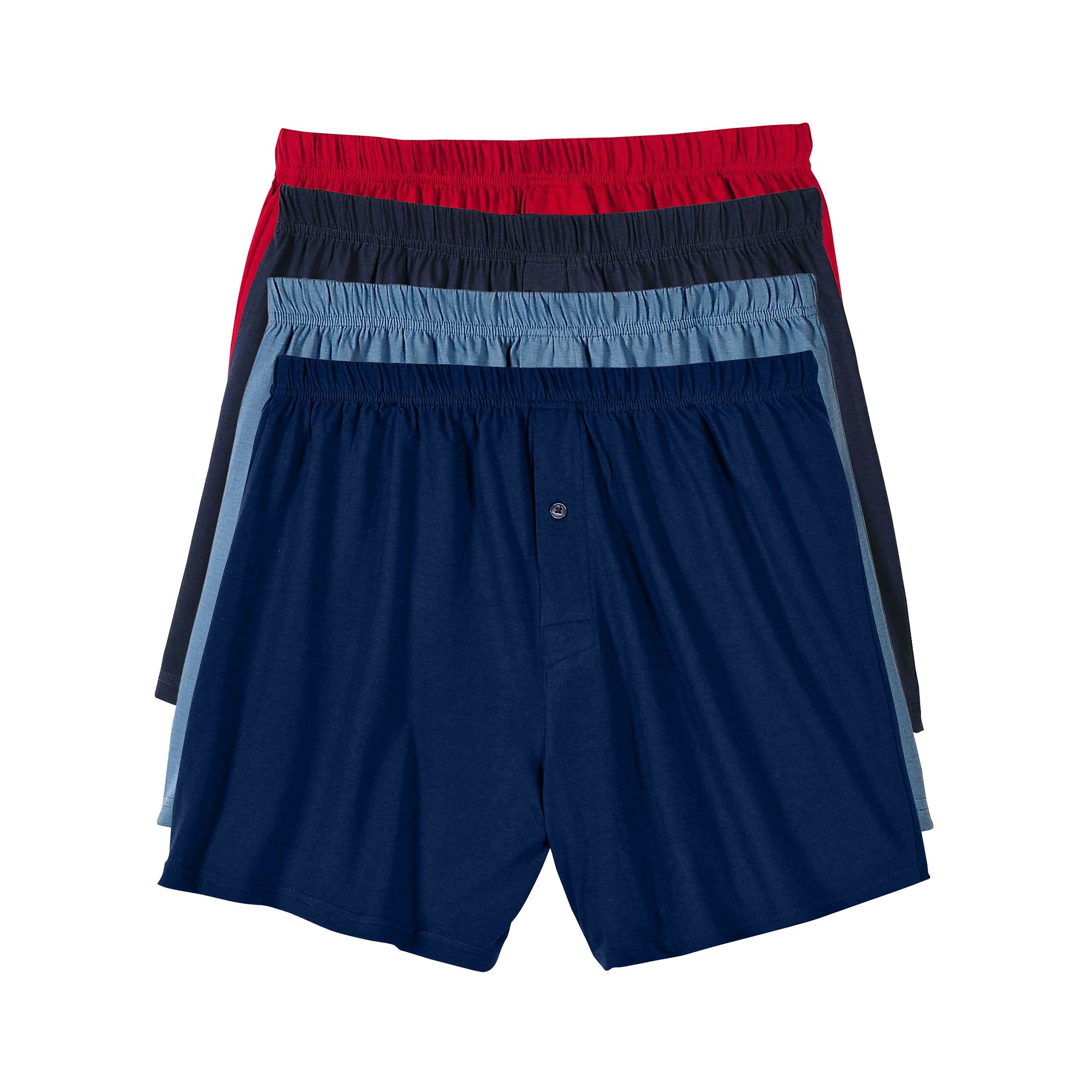 Caleçon Flottant Ouvert Uni - Lot De 4 - Blancheporte