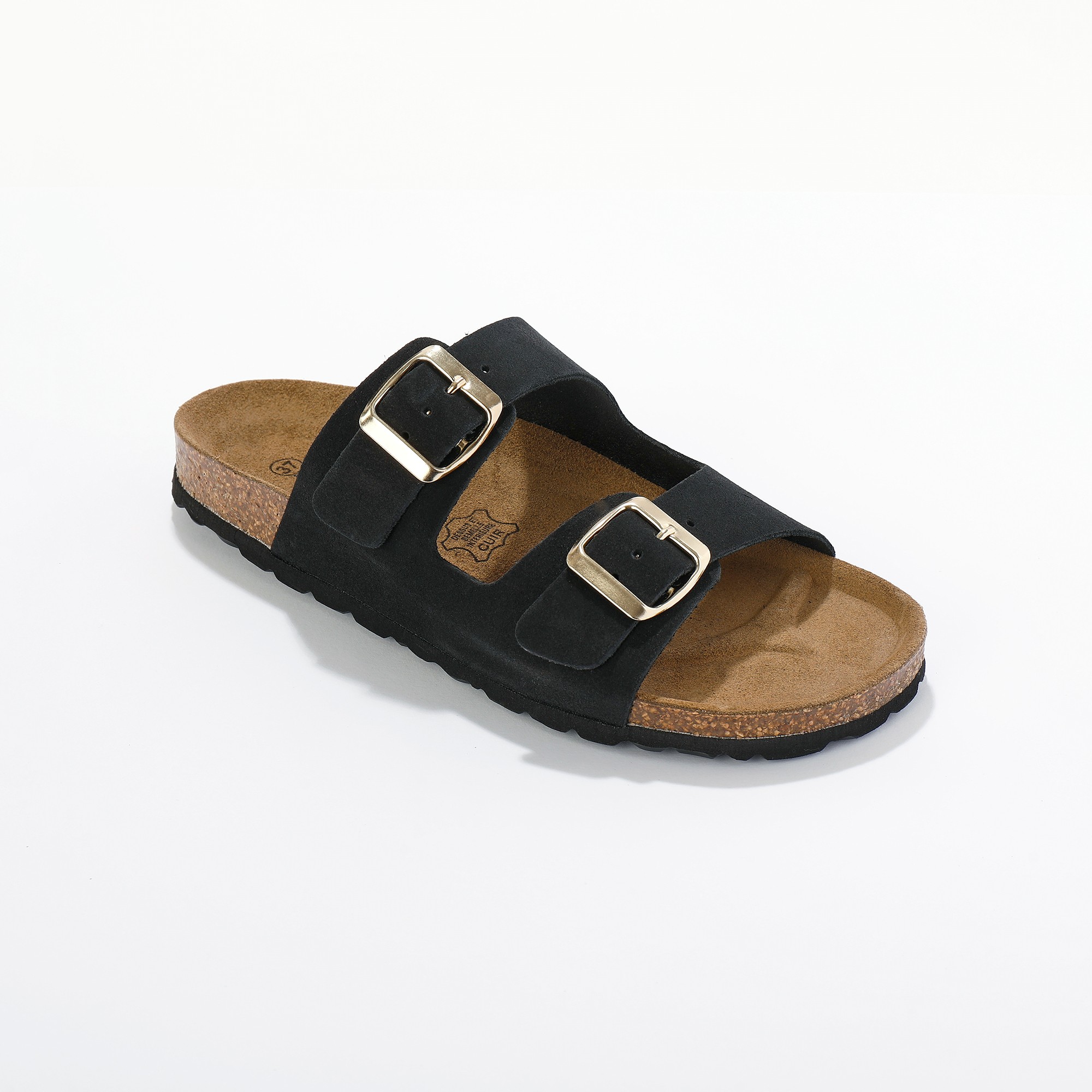 Mules En Cuir 2 Boucles Réglables - Blancheporte