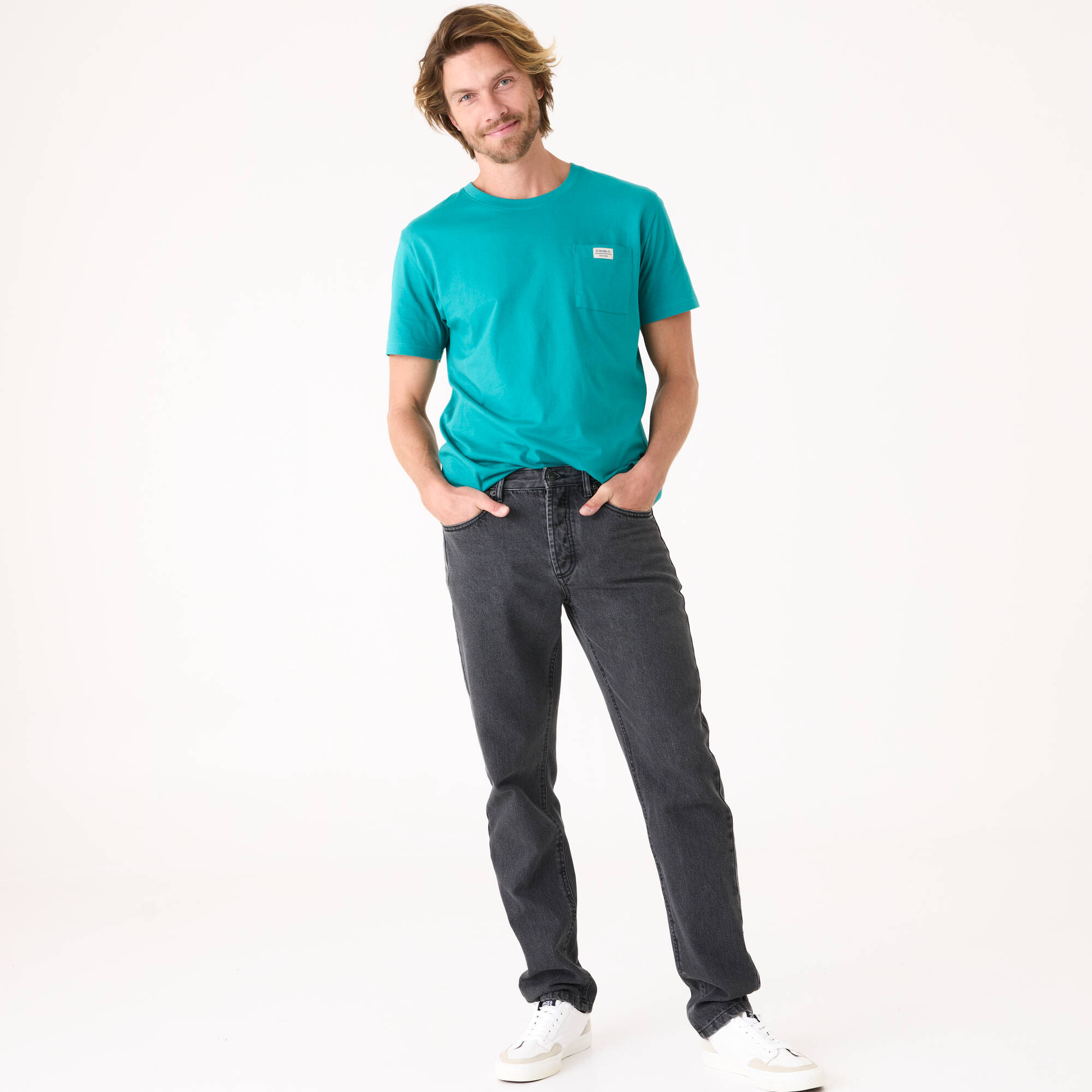 Jean droit basique 100 coton - L32 - Blancheporte 21 €