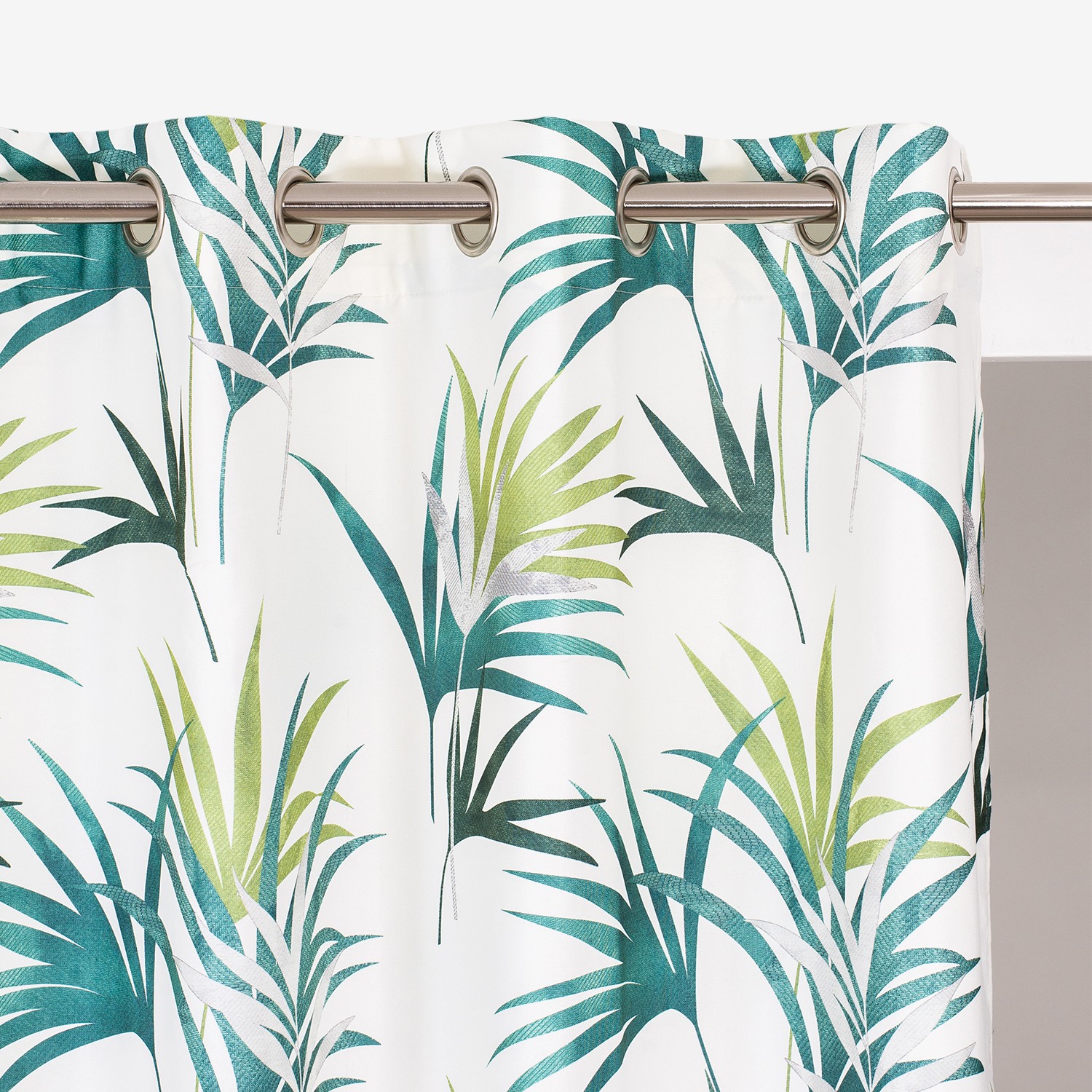 Rideau Tamisant Imprimé Feuilles Multicolores - Blancheporte