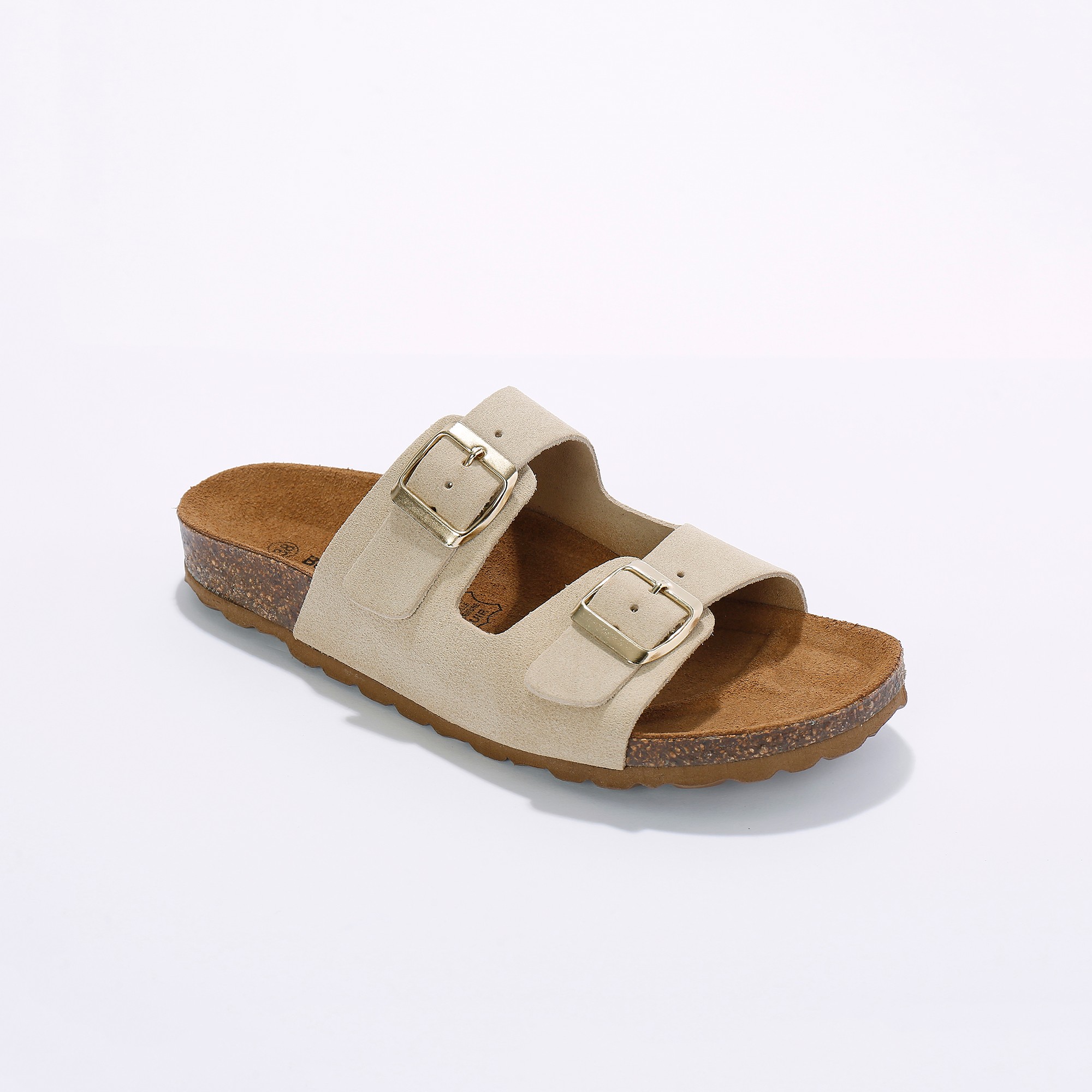 Mules En Cuir 2 Boucles Réglables - Blancheporte