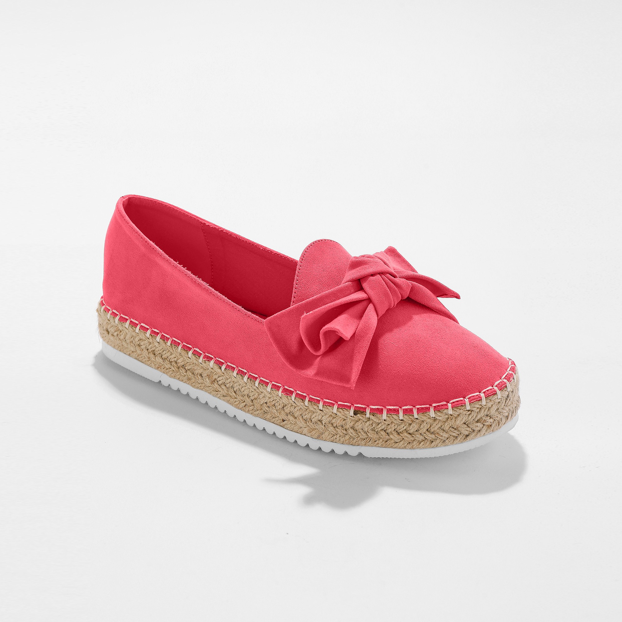 Mocassins espadrilles noeud semelle corde crant e