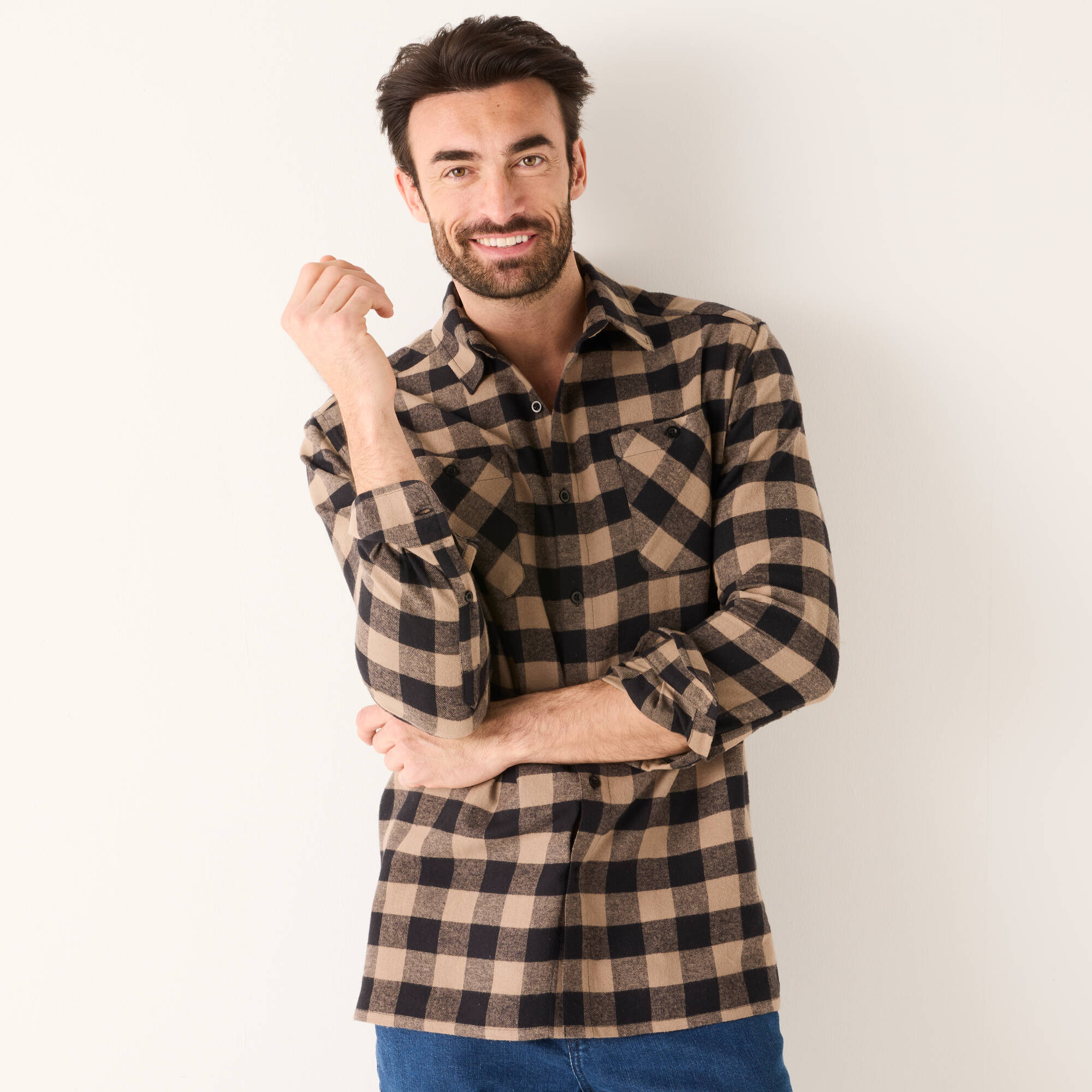 Chemise carreaux flanelle - lot de 3 - Blancheporte