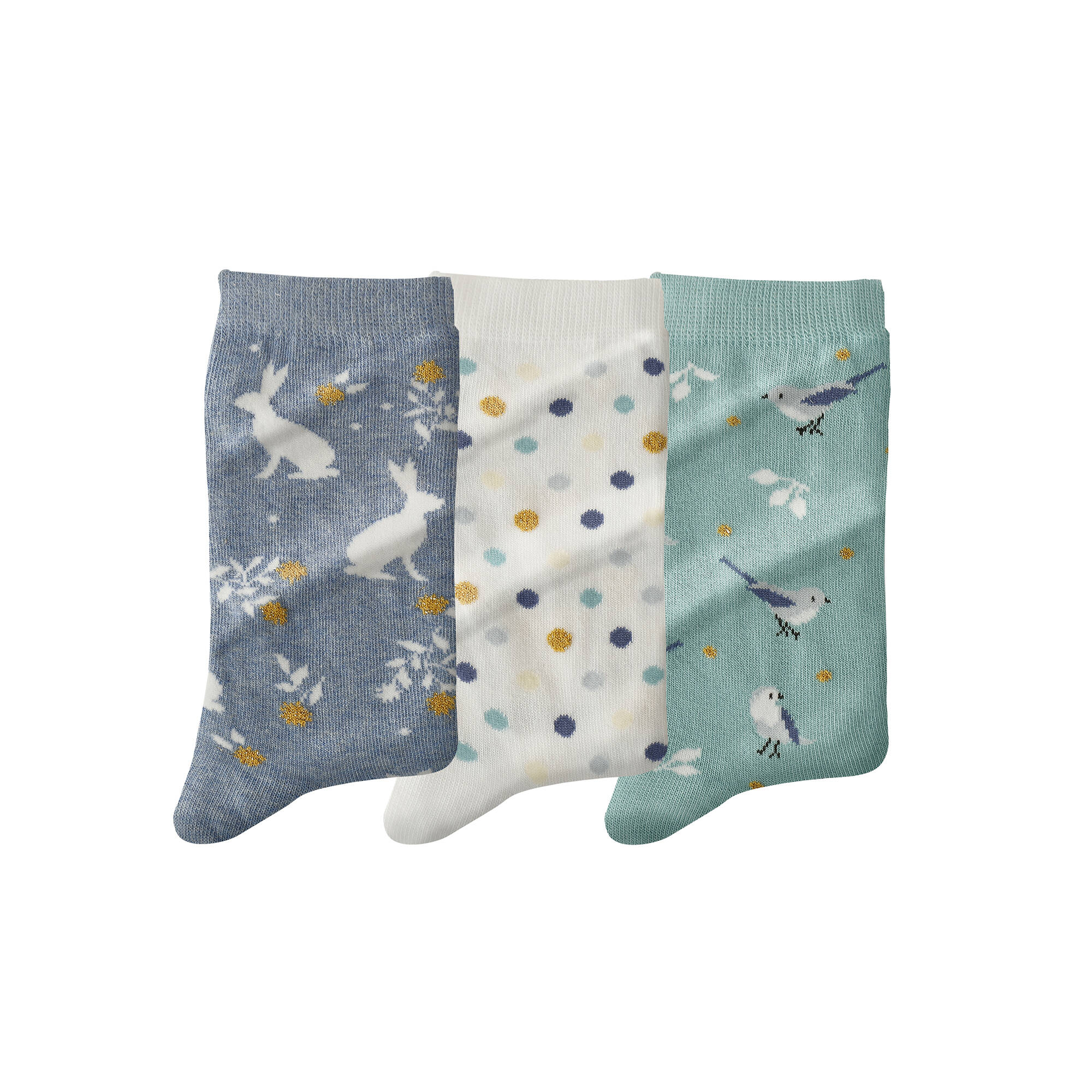 Chaussettes Imprimées - Lot De 3 Paires - Blancheporte