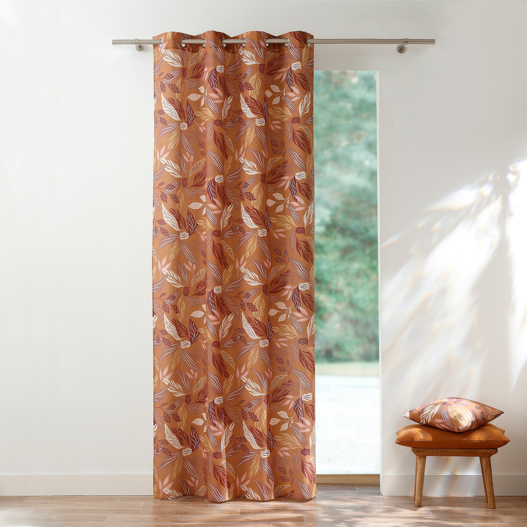 Rideau Imprimé Végétal À Oeillets - Blancheporte