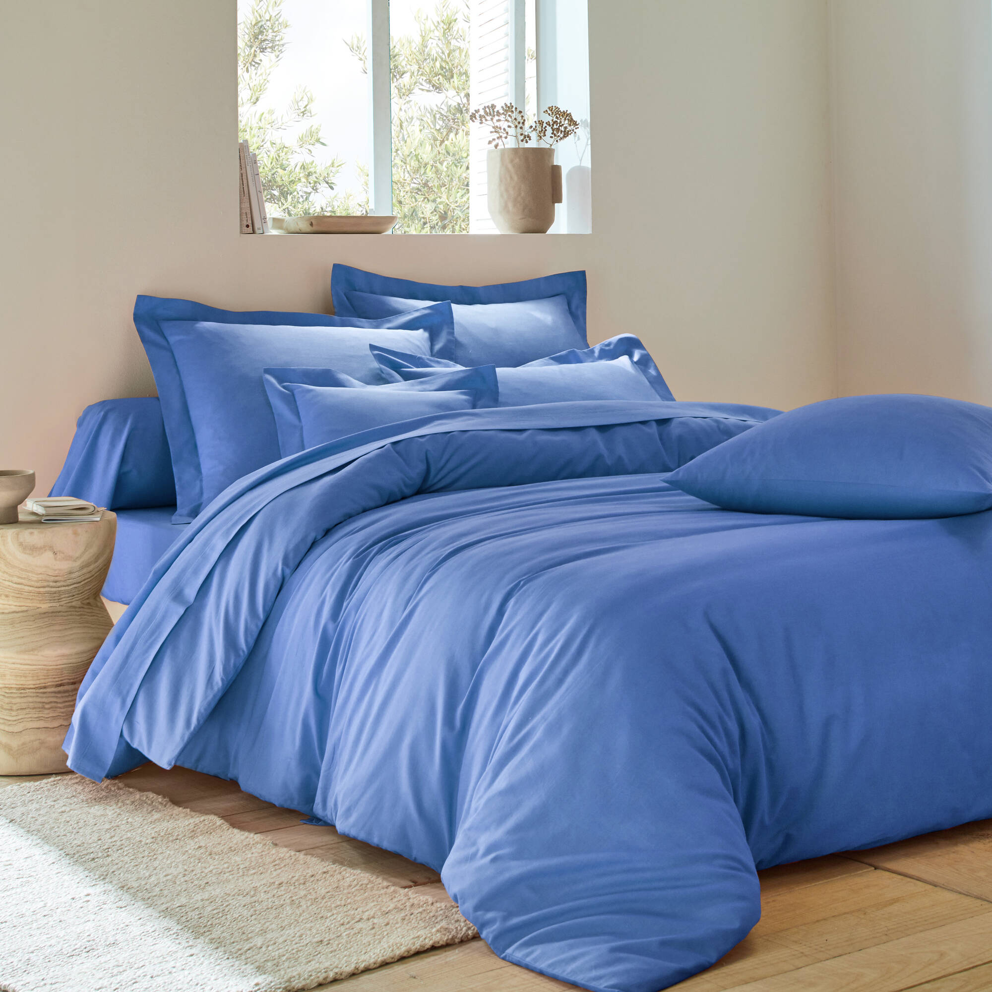 Linge de lit uni coton  - Blancheporte