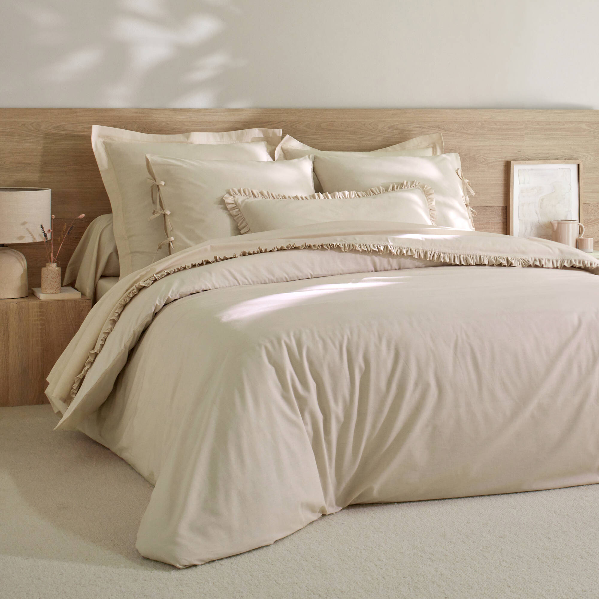 Linge de lit uni - percale de coton 72 fils/cm² - Blancheporte