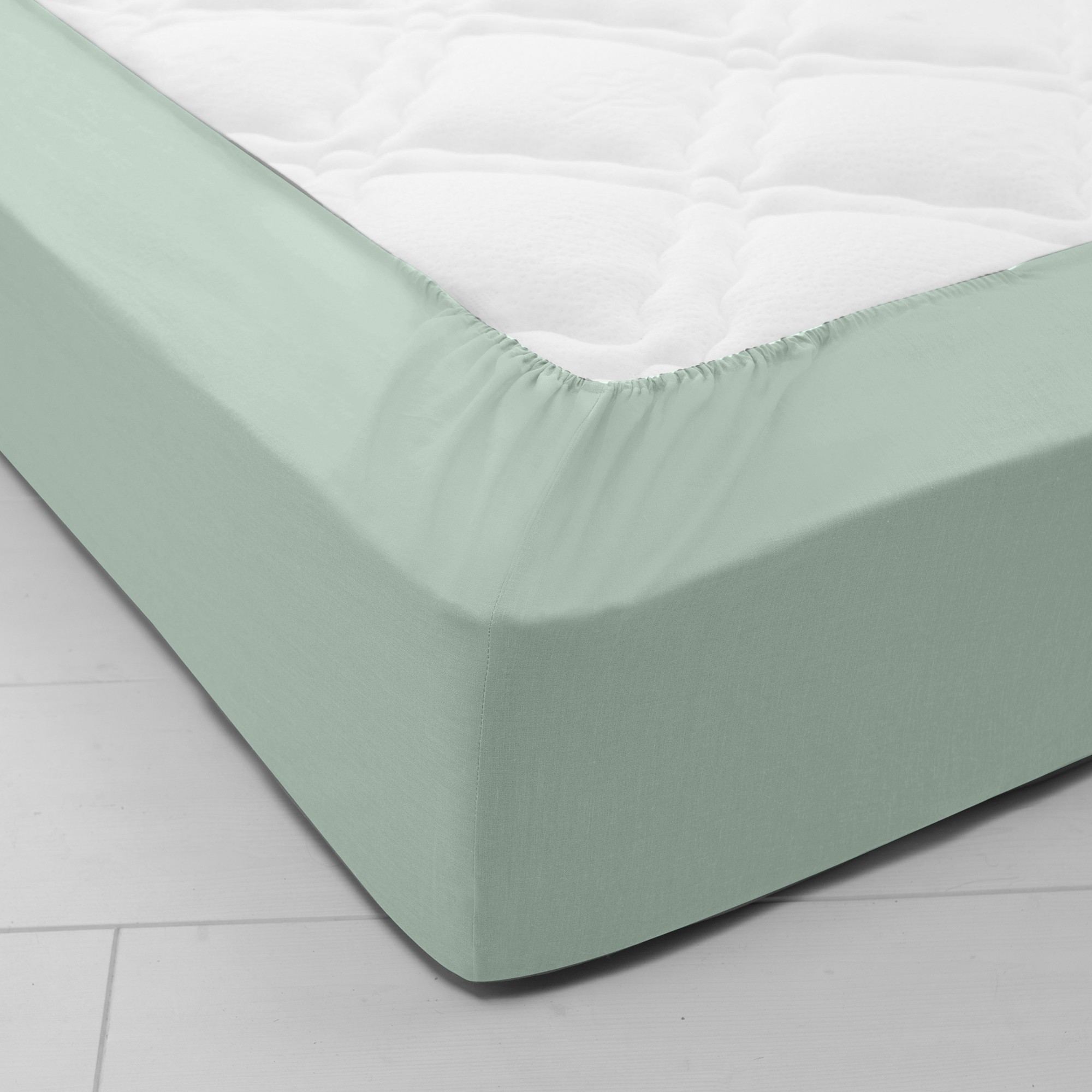 Drap-housse Uni Coton Bonnet 32 Cm - Blancheporte