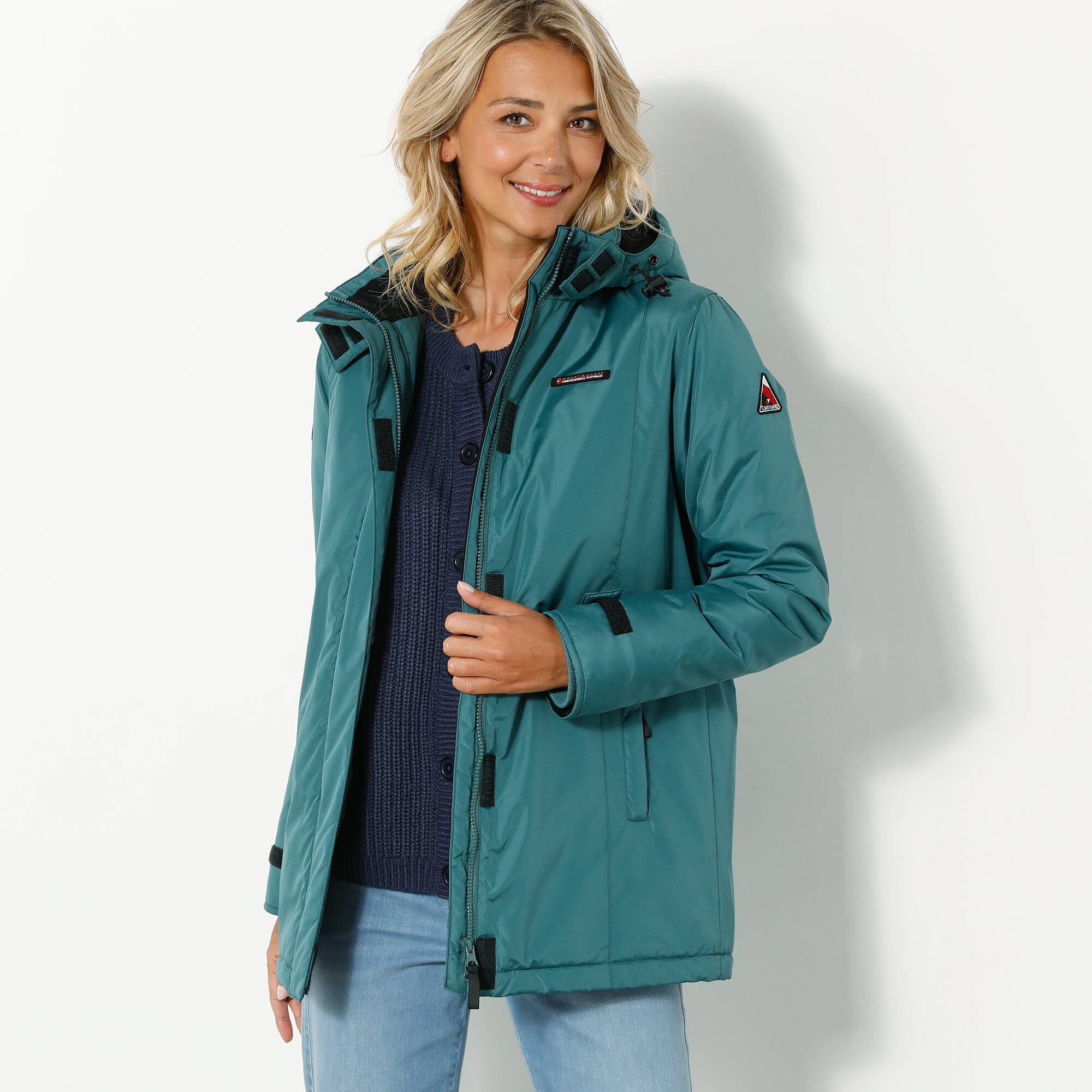 Parka impermeable doublee polaire unie