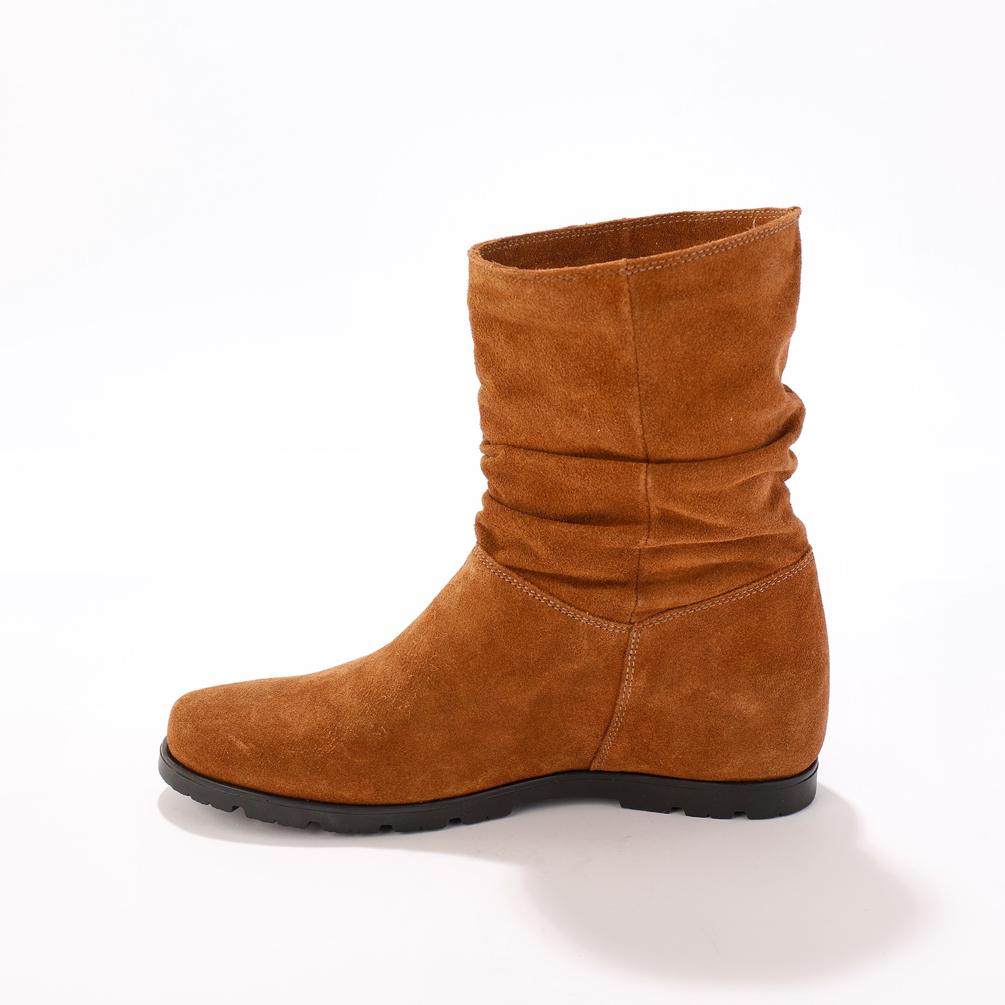 Bottes clearance plissées daim
