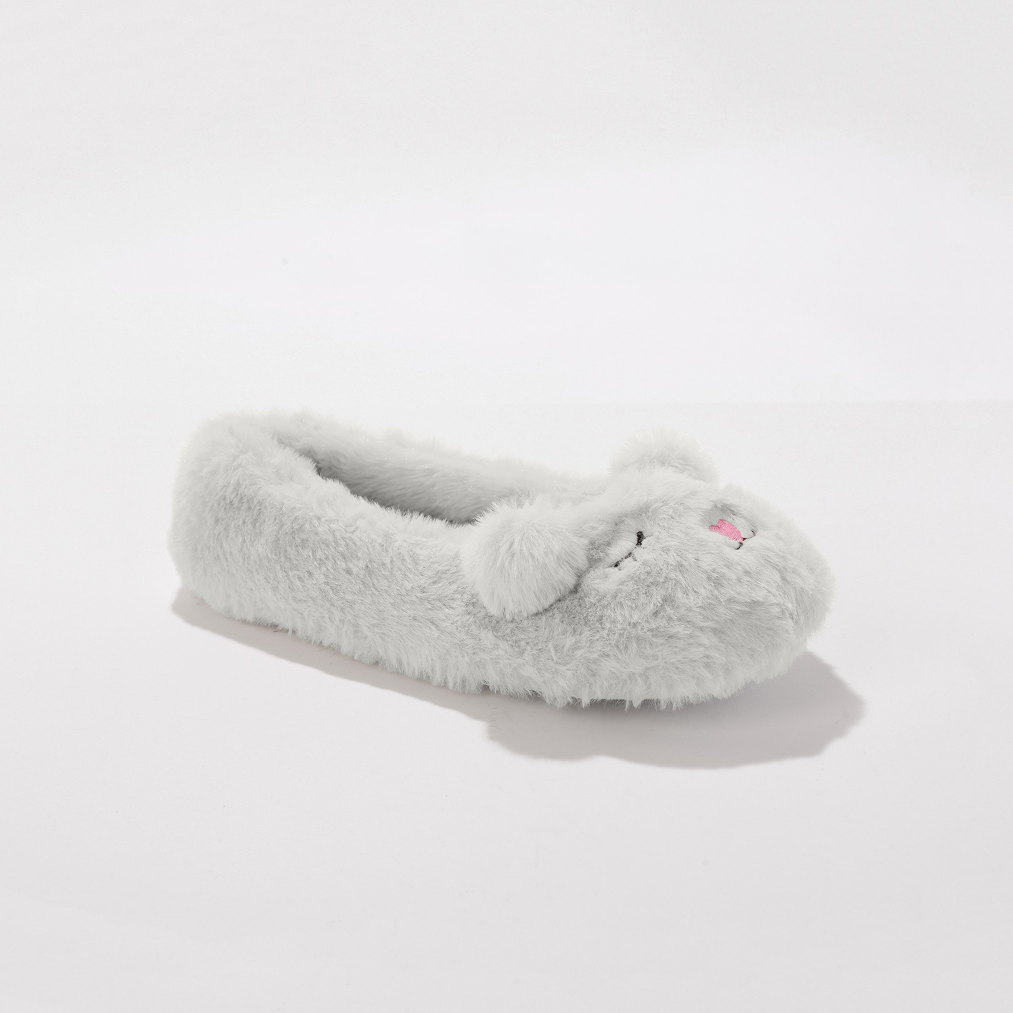 Chaussons Ballerines Maille Peluche Oreilles 3d - Blancheporte