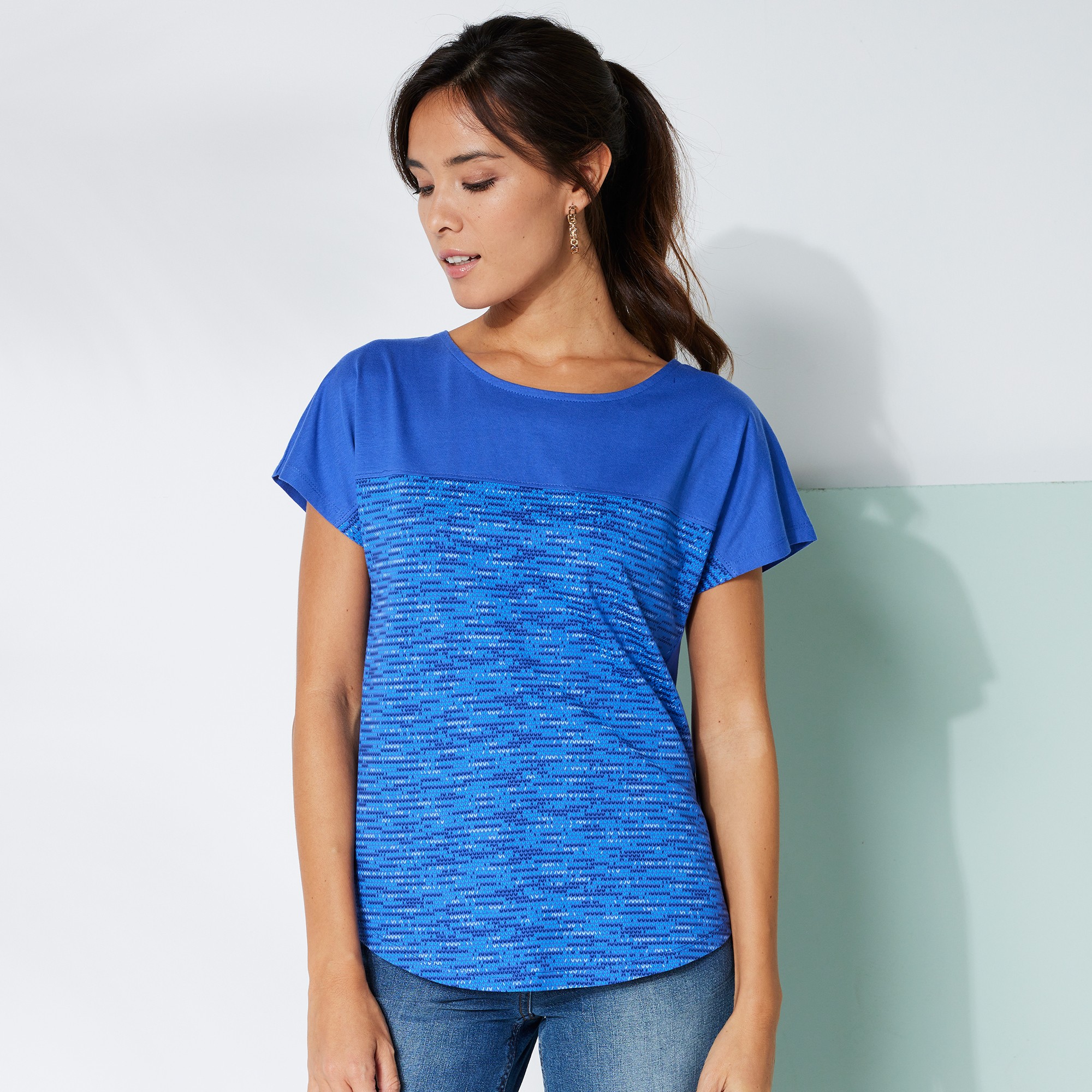 T-shirt Imprimé Col Rond - Blancheporte