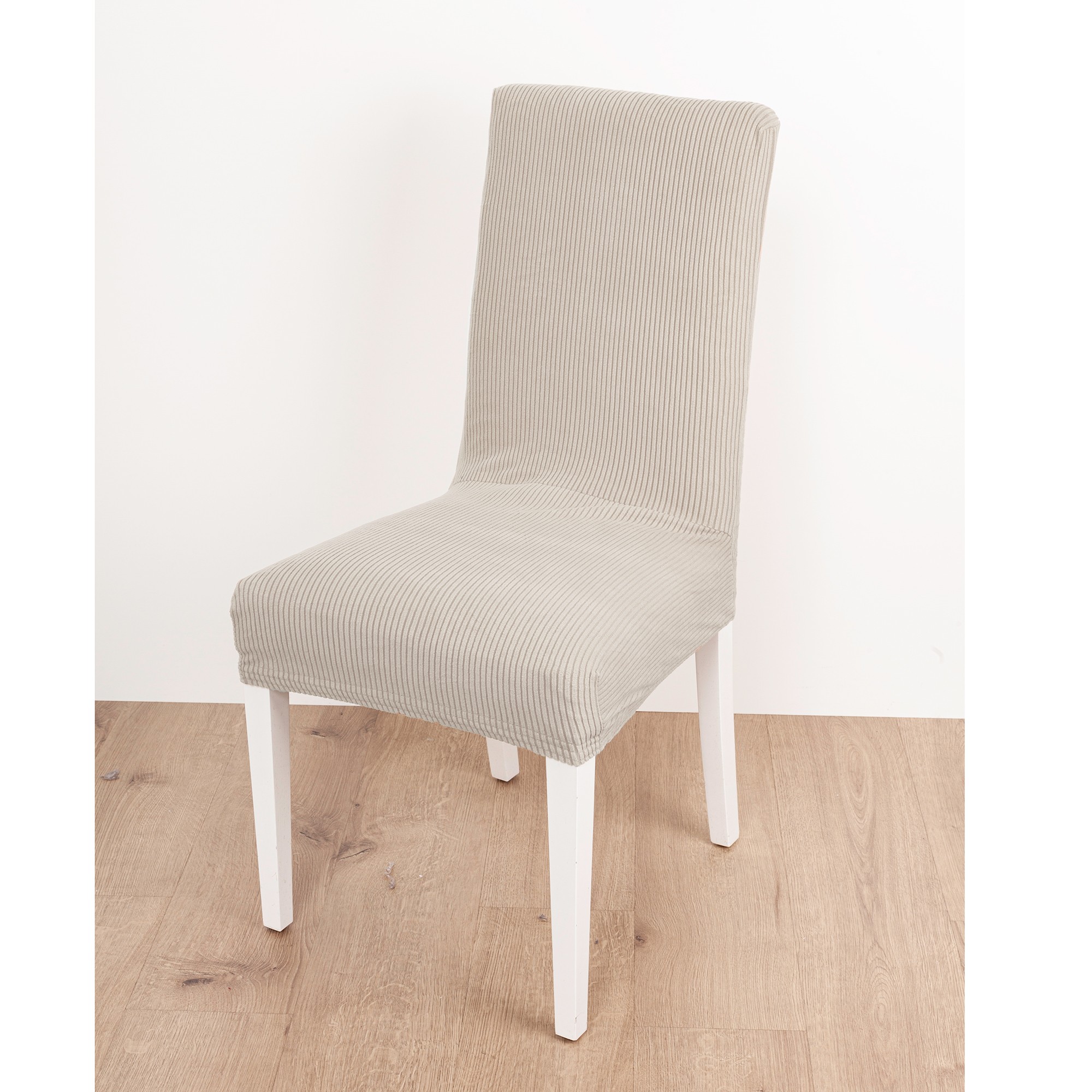 Housse De Chaise Bi-extensible Velours Côtelé - Blancheporte