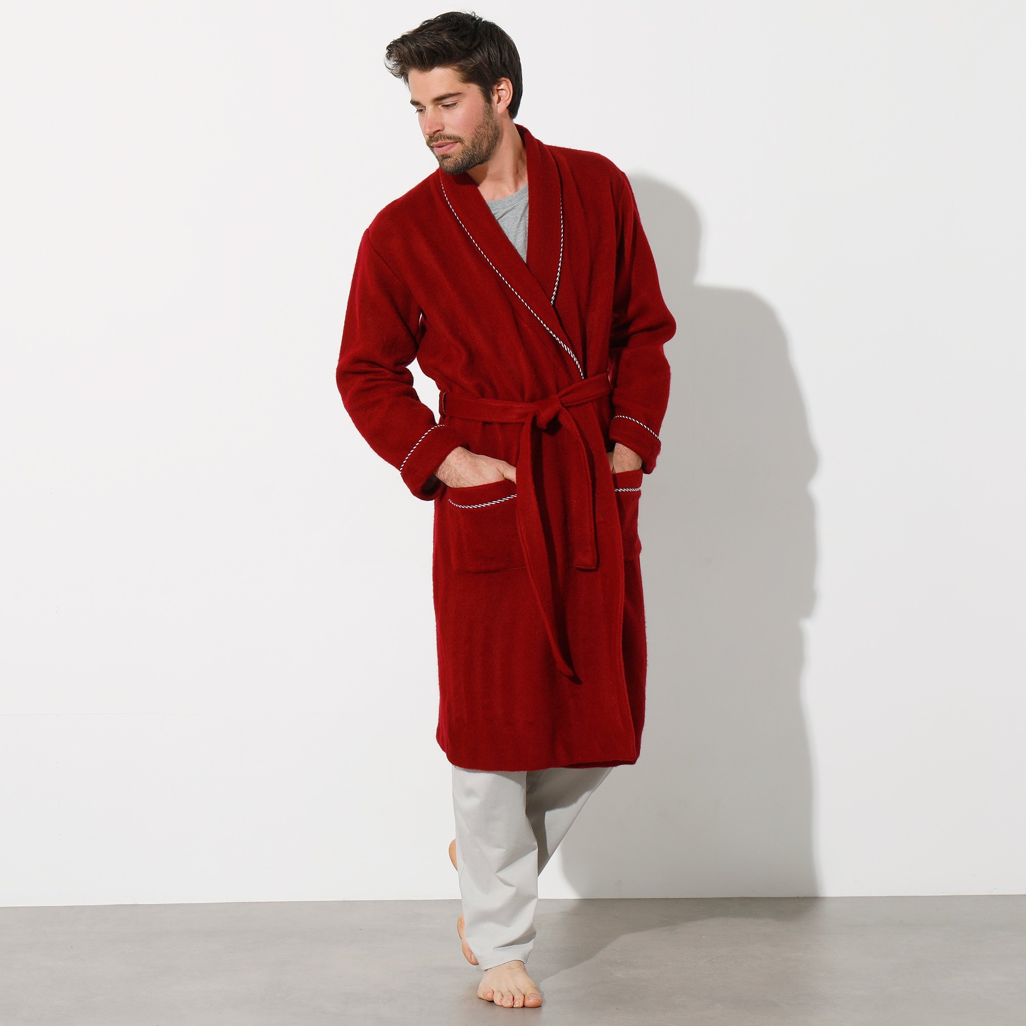 Peignoir homme blanche clearance porte