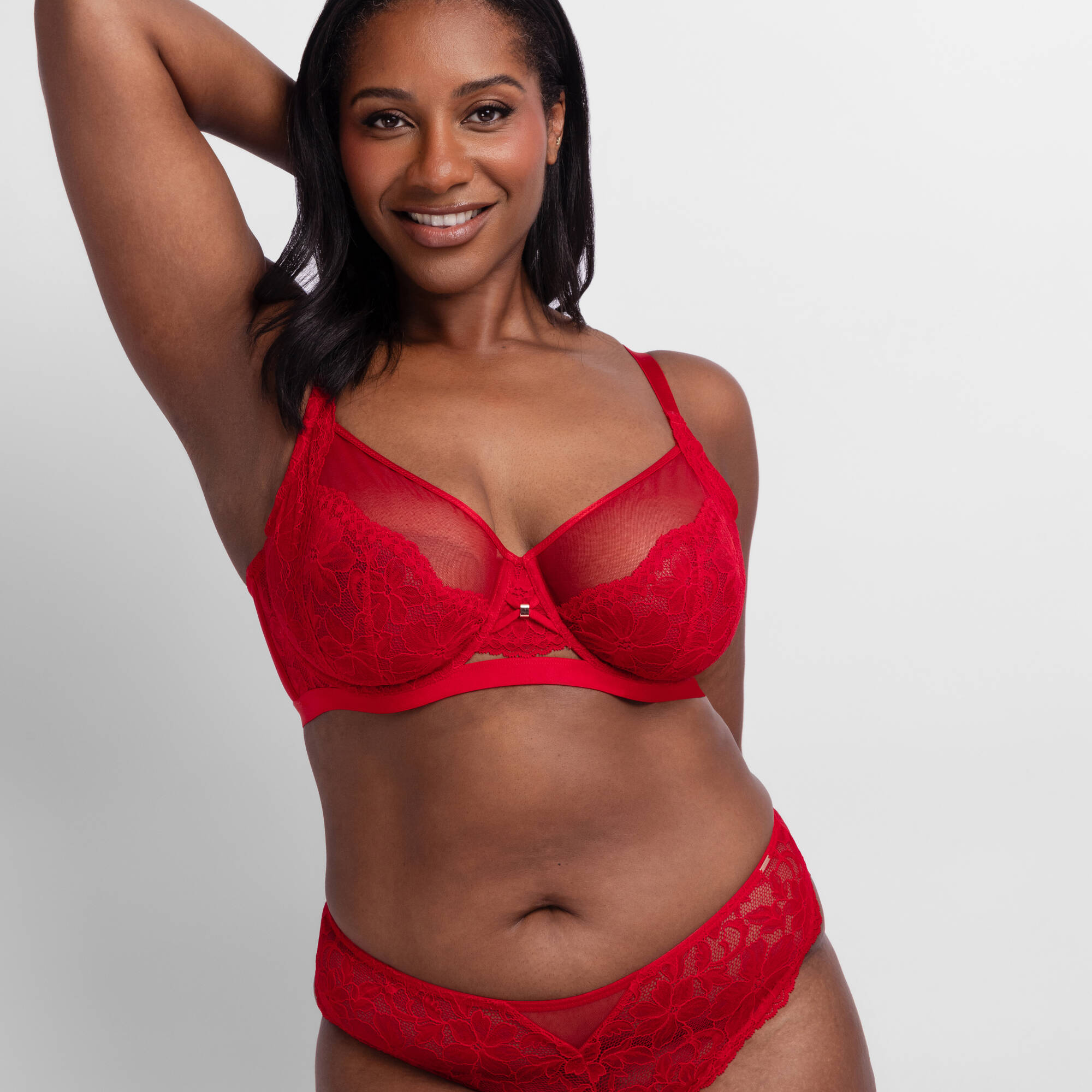 Soutien-gorge dentelle et tulle Jemma - avec armatures - Blancheporte 30 €